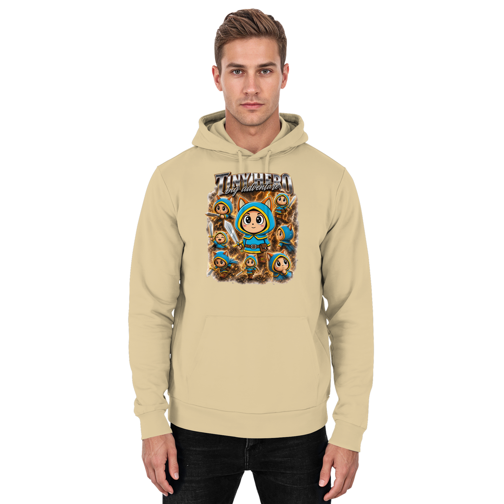 Tiny Hero – Big Adventure - Basic Unisex Hoodie