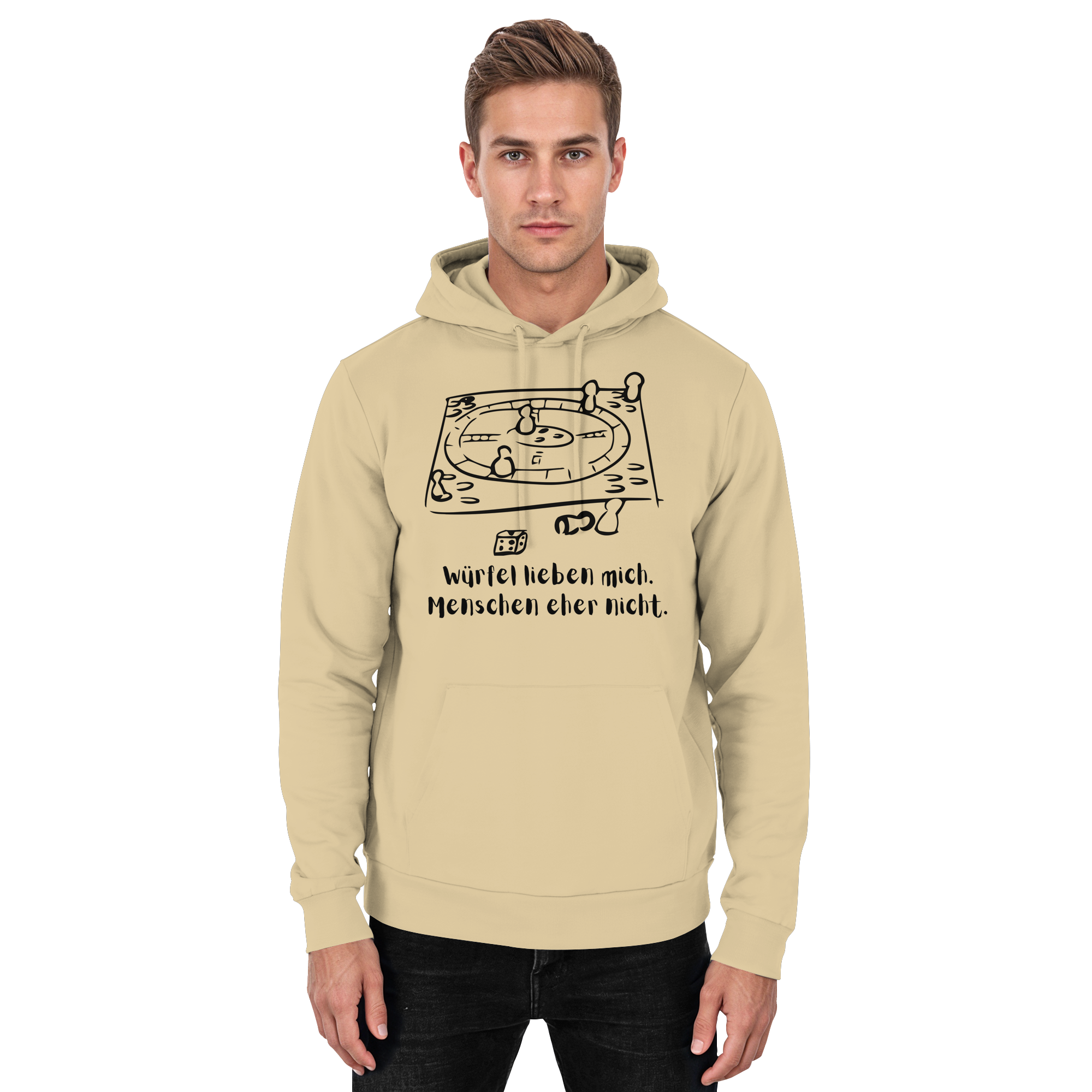 Würfel lieben mich. Menschen eher nicht. - Basic Unisex Hoodie