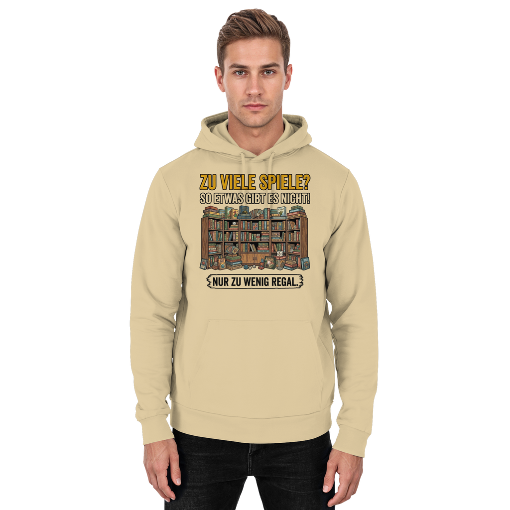 Zu viele Spiele? Zu wenig Regal.  - Basic Unisex Hoodie