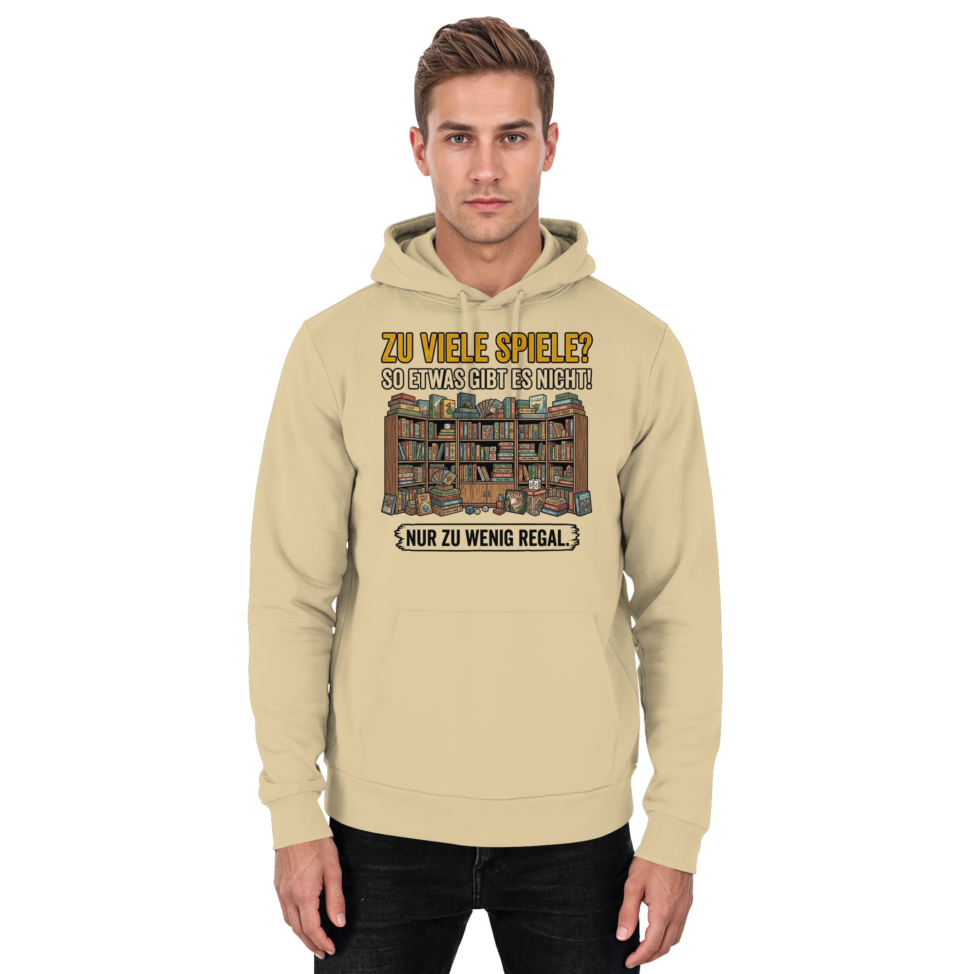 Zu viele Spiele? Zu wenig Regal.  - Basic Unisex Hoodie