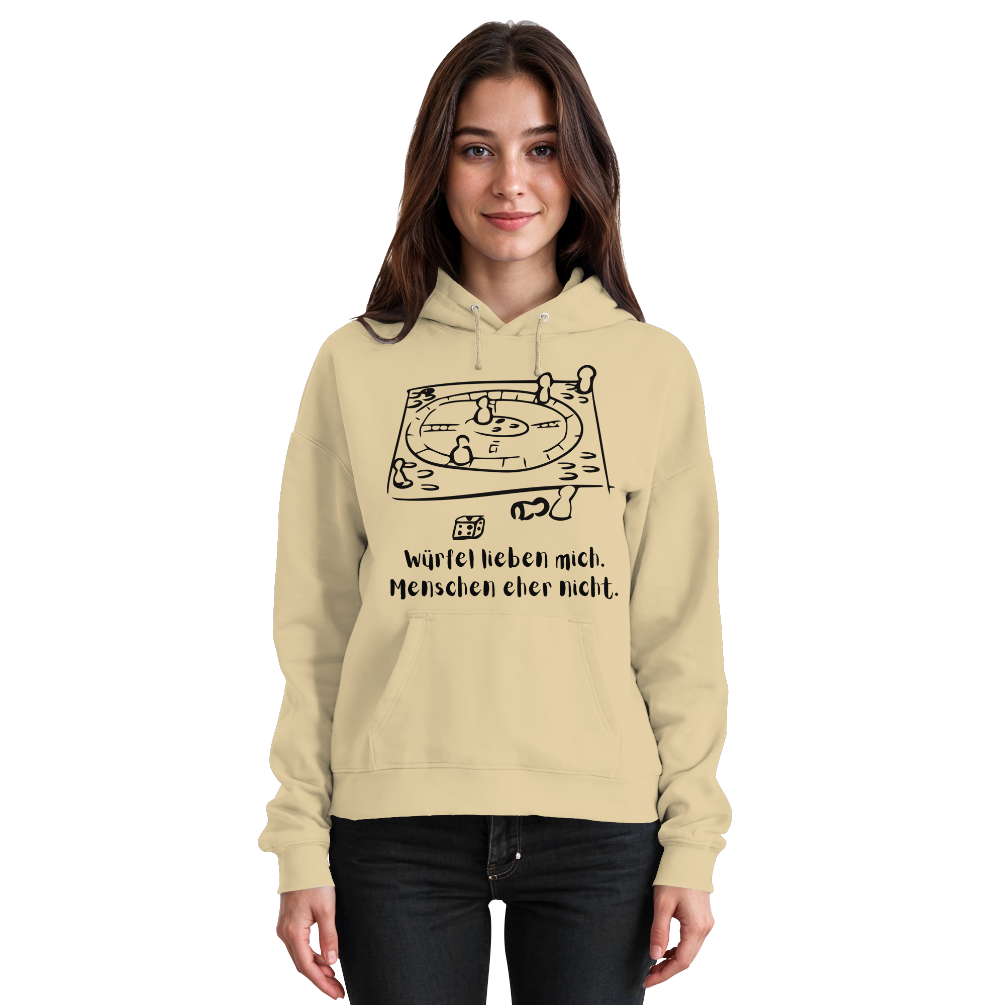 Würfel lieben mich. Menschen eher nicht. - Basic Unisex Hoodie