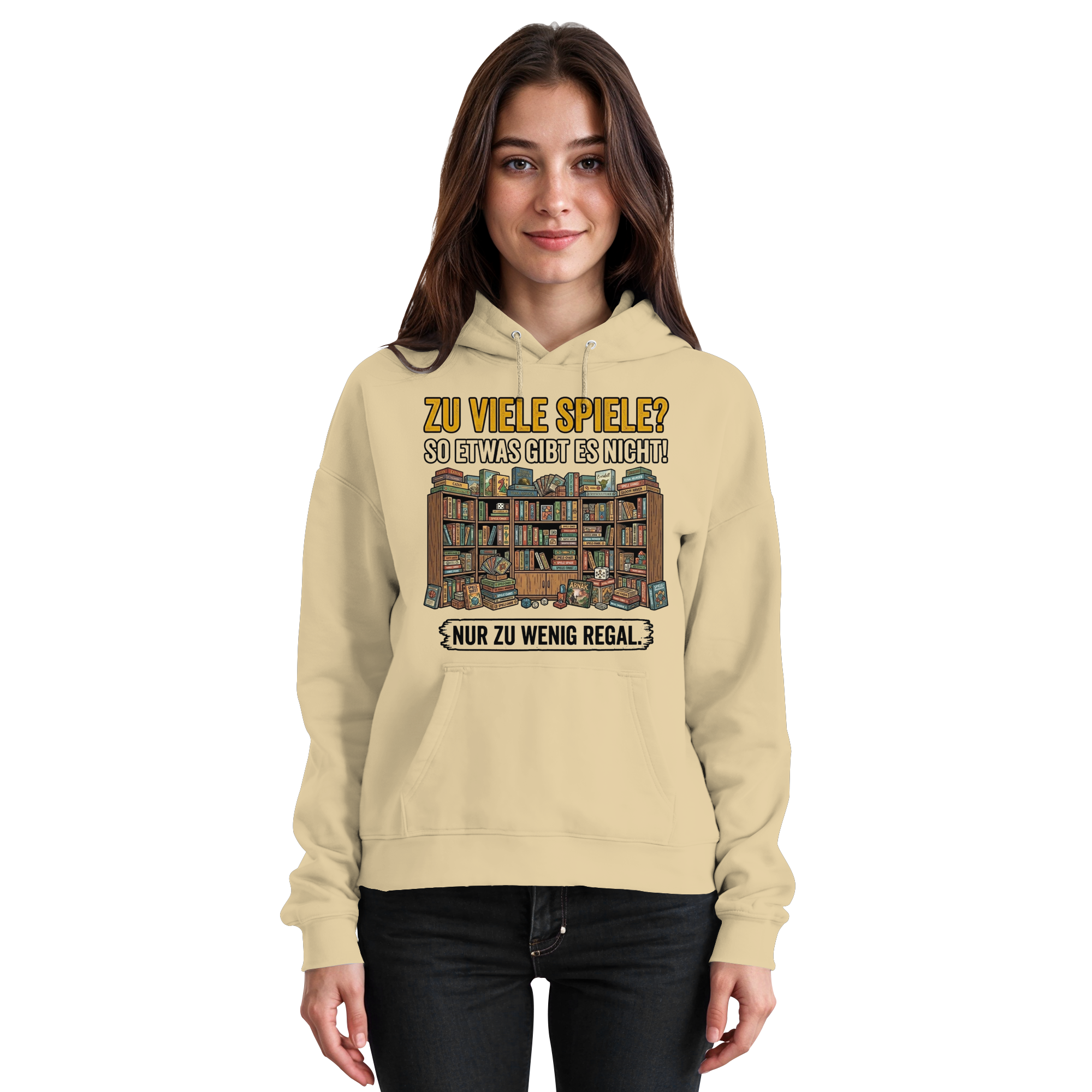 Zu viele Spiele? Zu wenig Regal.  - Basic Unisex Hoodie
