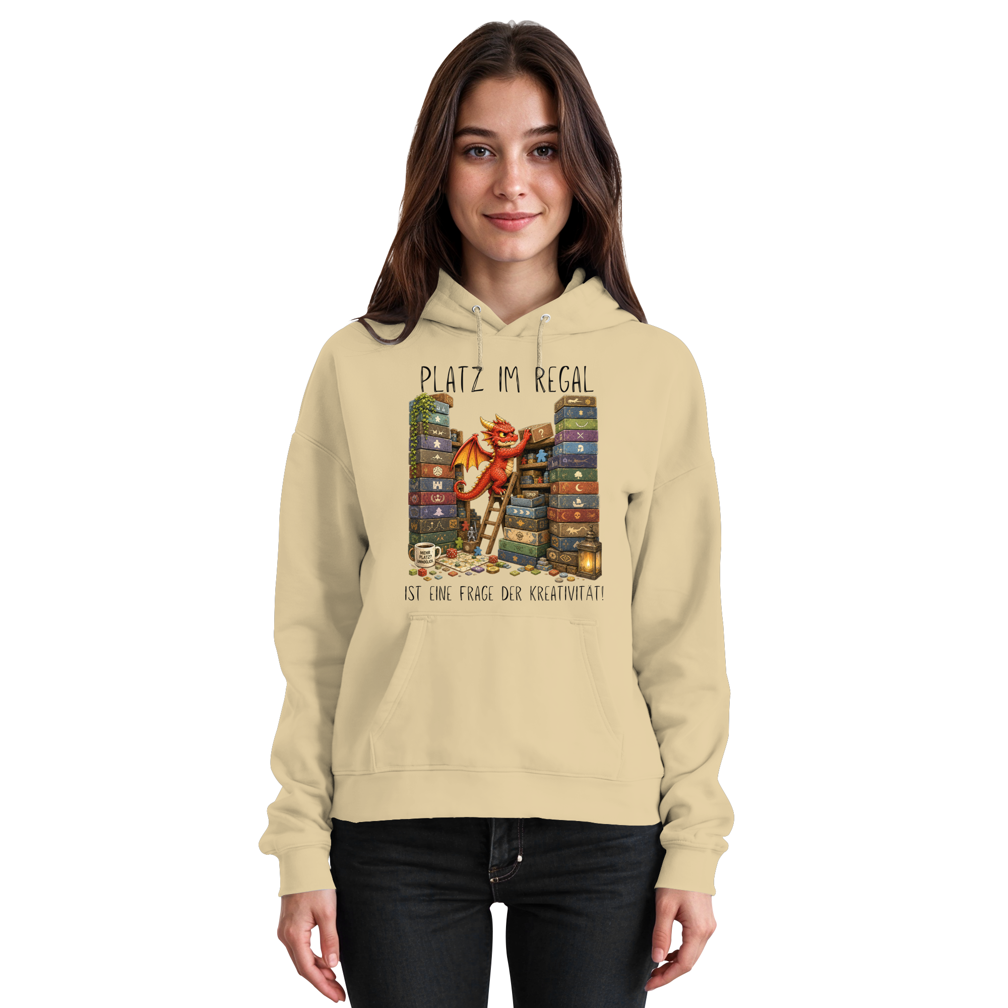 Platz im Regal ist eine Frage der Kreativität. - Basic Unisex Hoodie