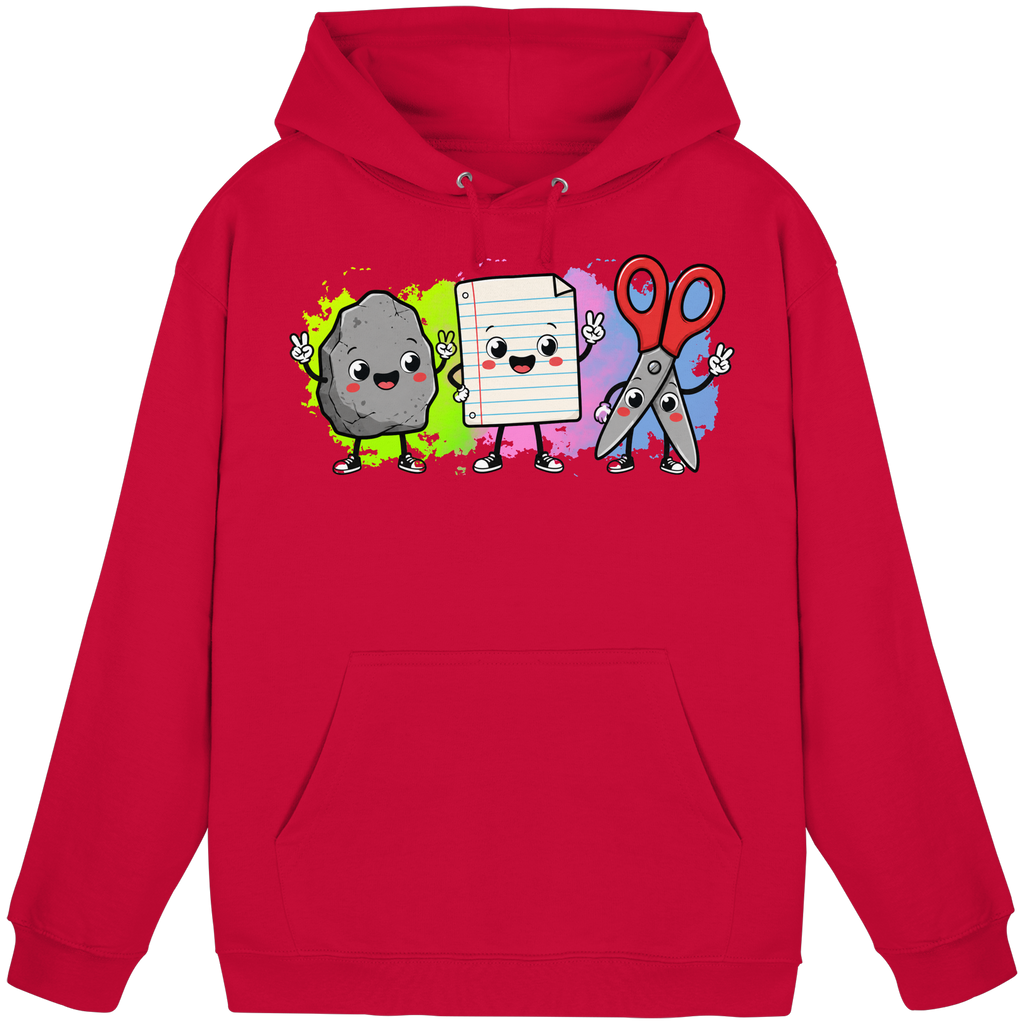 Stein schlägt Schere schlägt Papier! - Basic Unisex Hoodie