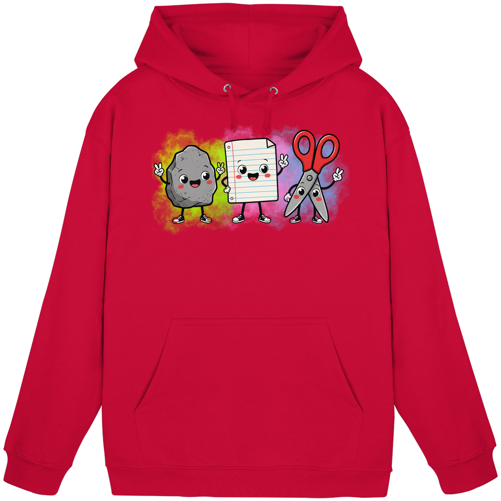 Stein schlägt Schere schlägt Papier! - Basic Unisex Hoodie