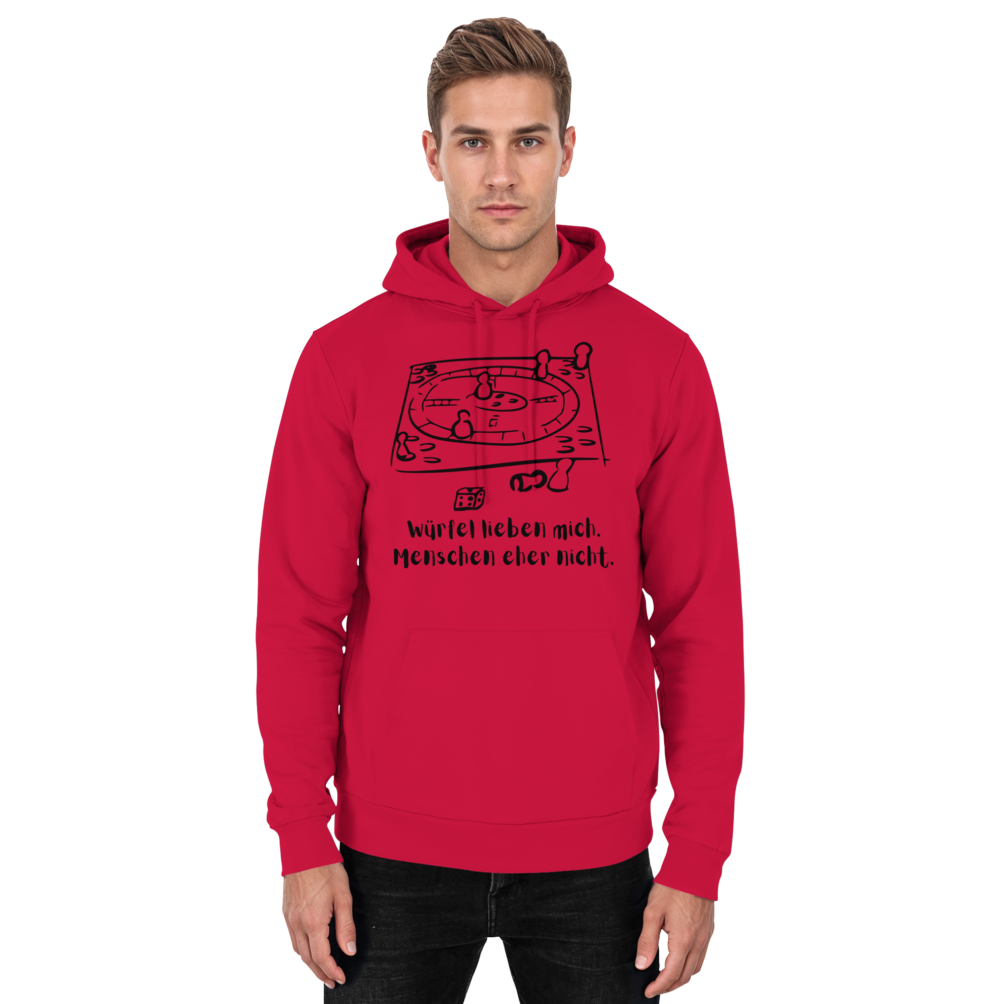 Würfel lieben mich. Menschen eher nicht. - Basic Unisex Hoodie