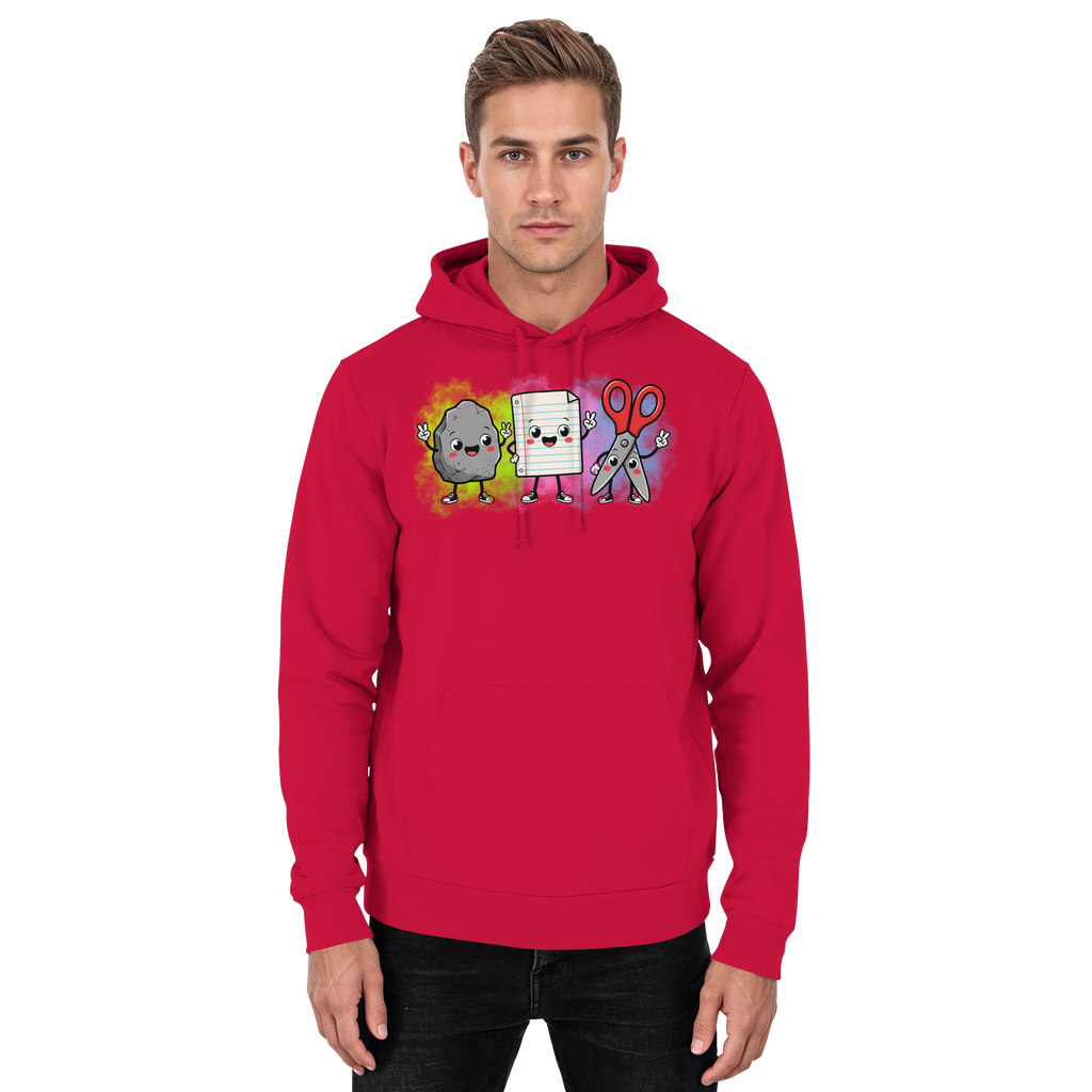 Stein schlägt Schere schlägt Papier! - Basic Unisex Hoodie