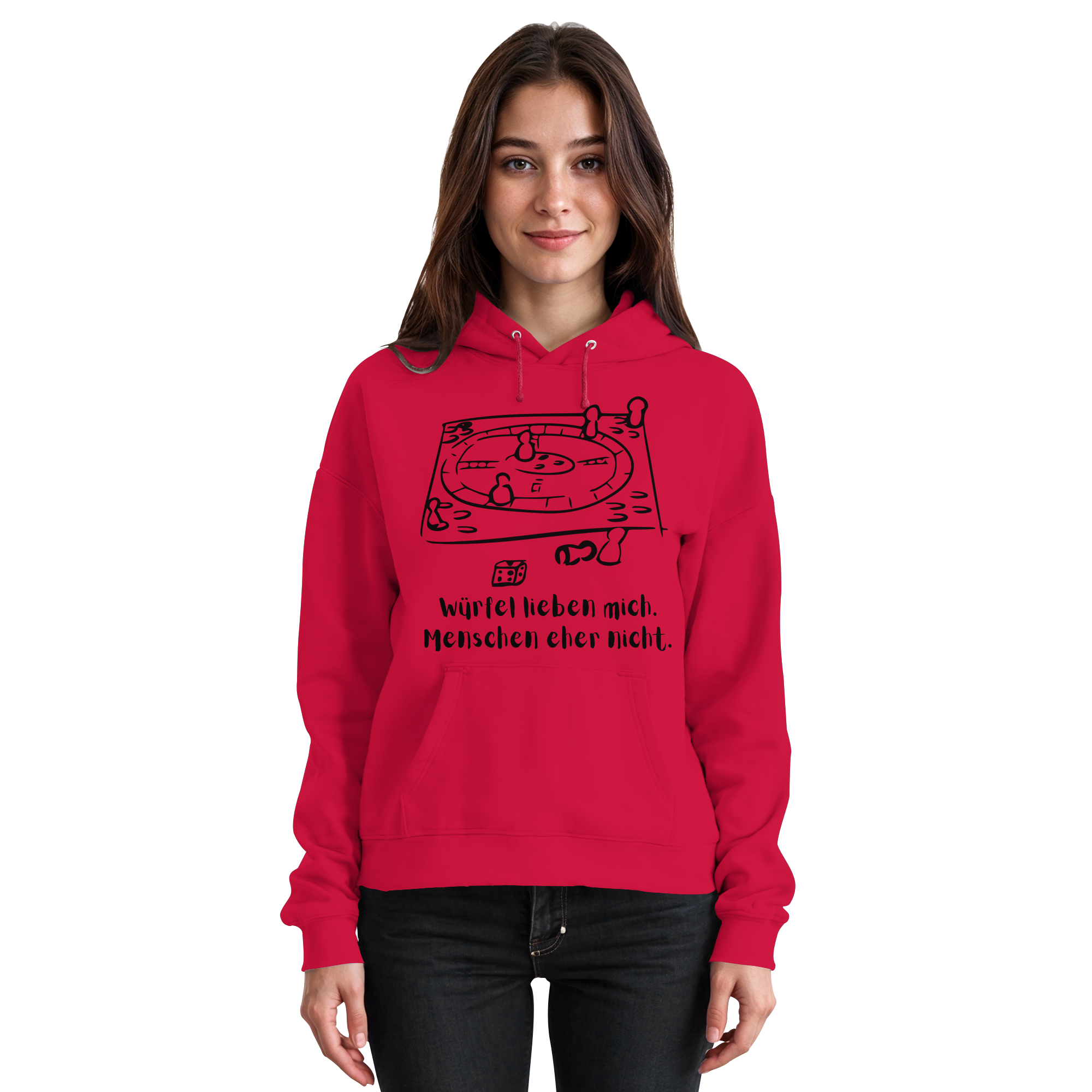 Würfel lieben mich. Menschen eher nicht. - Basic Unisex Hoodie