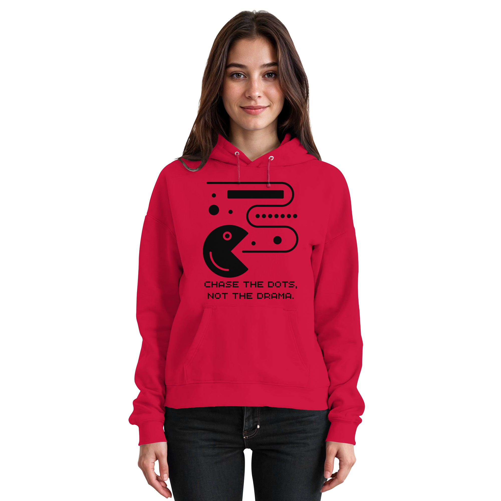 Chase the Dots, Not the Drama - Basic Unisex Hoodie