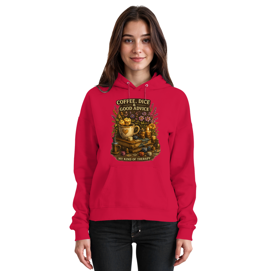 Coffee, Dice & Good Advice - Basic Unisex Hoodie