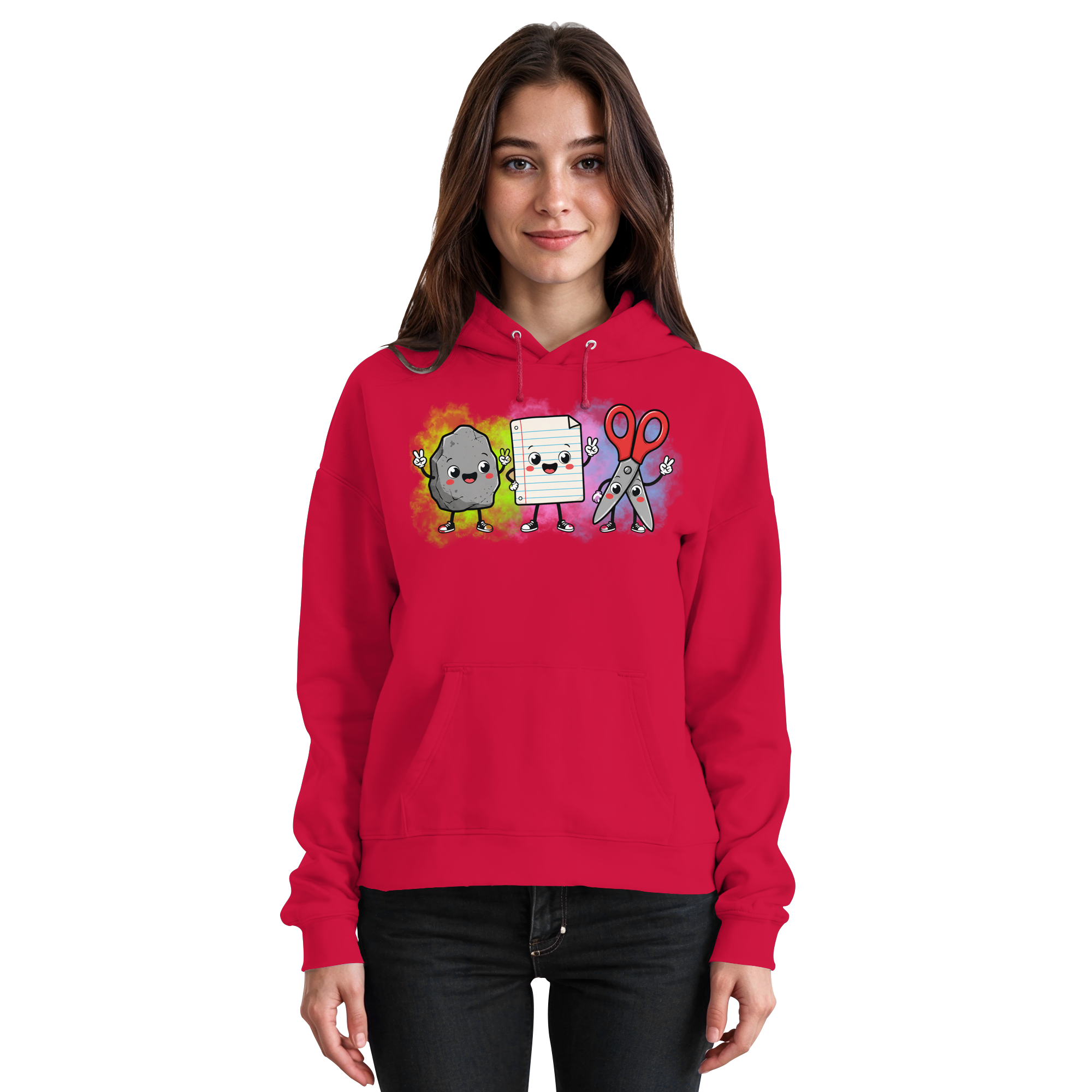 Stein schlägt Schere schlägt Papier! - Basic Unisex Hoodie