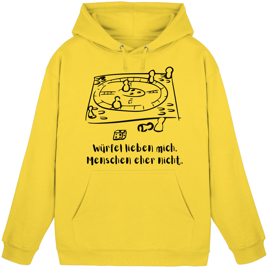 Würfel lieben mich. Menschen eher nicht. - Basic Unisex Hoodie