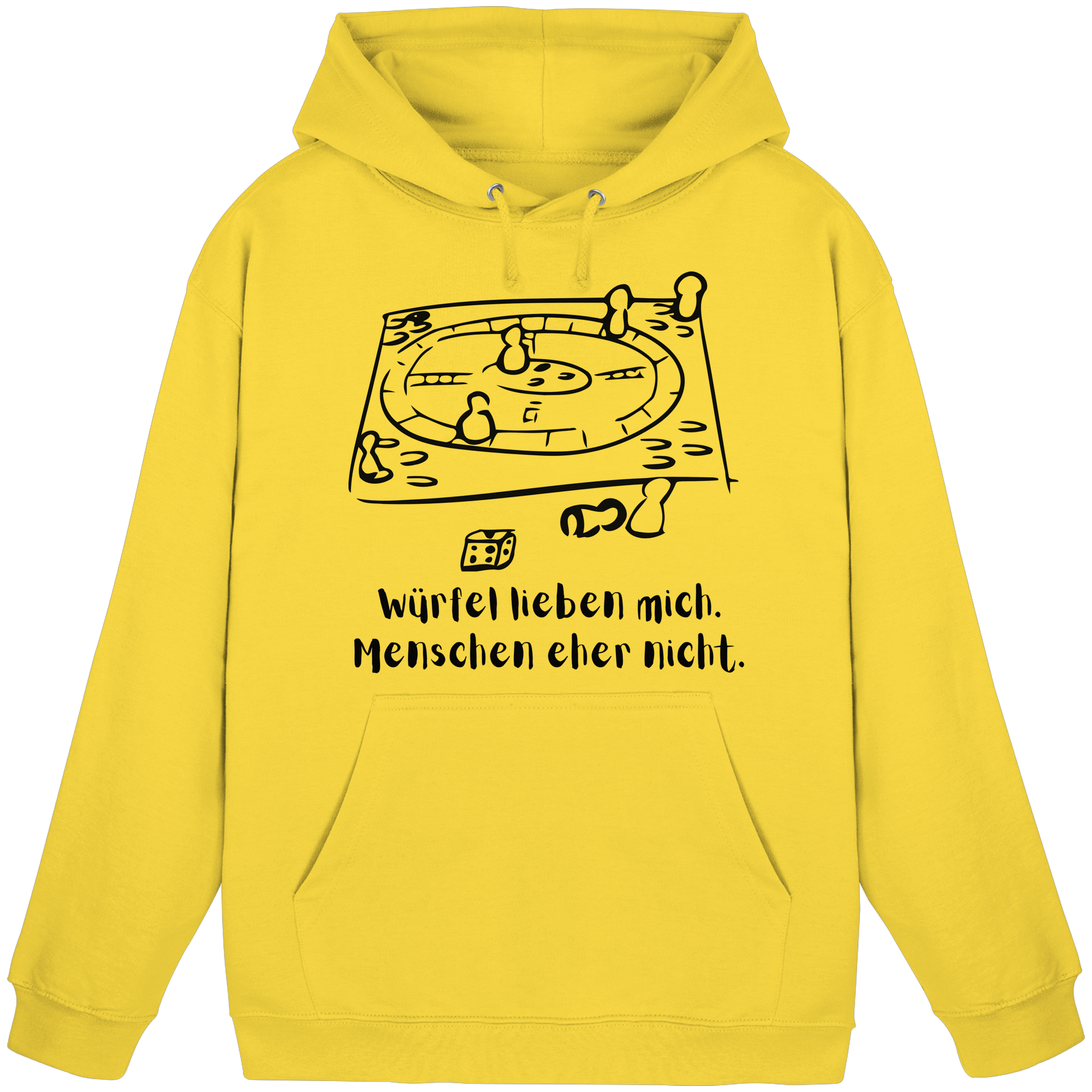 Würfel lieben mich. Menschen eher nicht. - Basic Unisex Hoodie