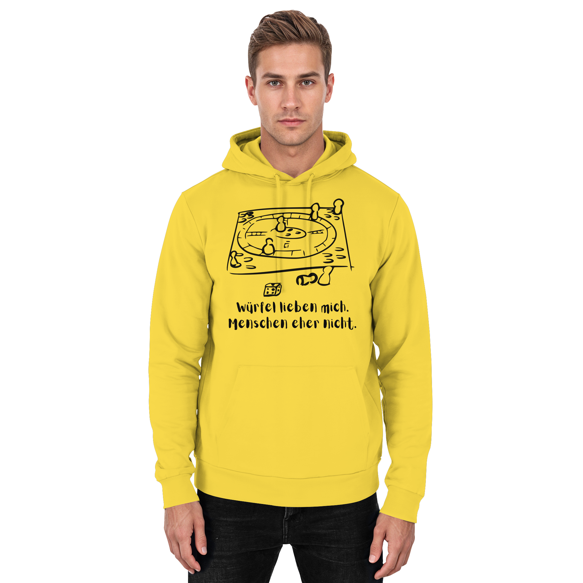 Würfel lieben mich. Menschen eher nicht. - Basic Unisex Hoodie