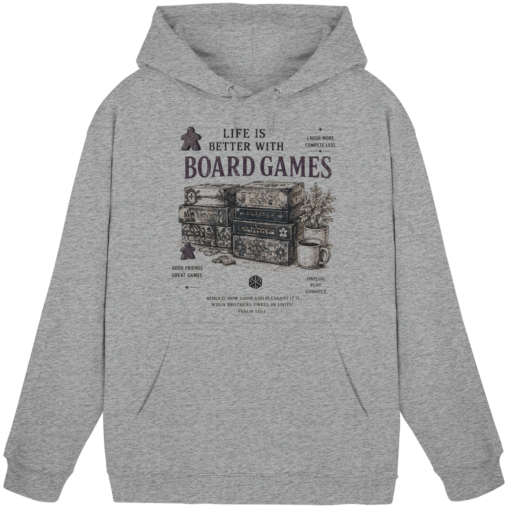 Life Is Better With Board Games - Basic Unisex Hoodie