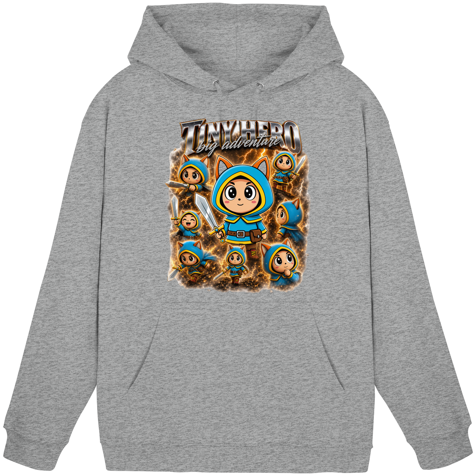 Tiny Hero – Big Adventure - Basic Unisex Hoodie
