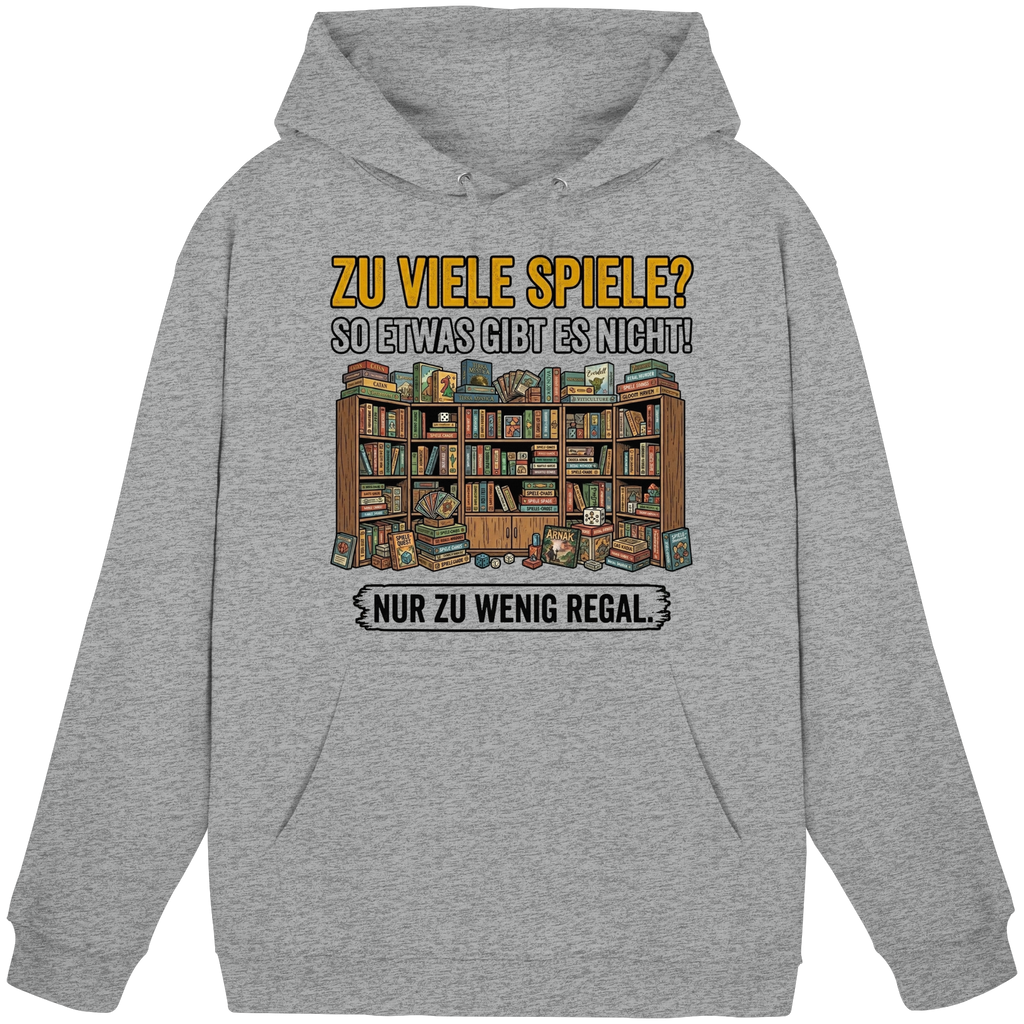Zu viele Spiele? Zu wenig Regal.  - Basic Unisex Hoodie