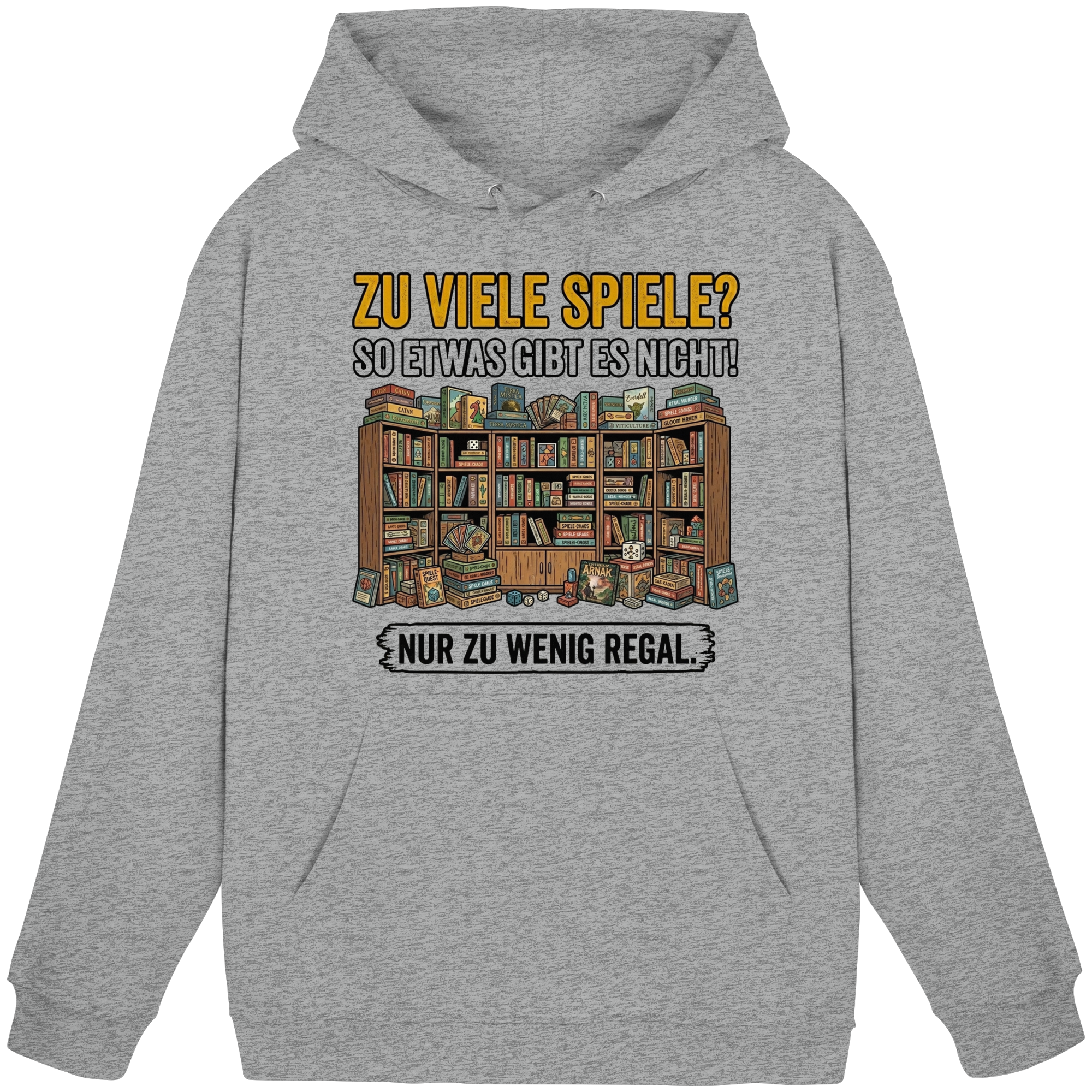 Zu viele Spiele? Zu wenig Regal.  - Basic Unisex Hoodie