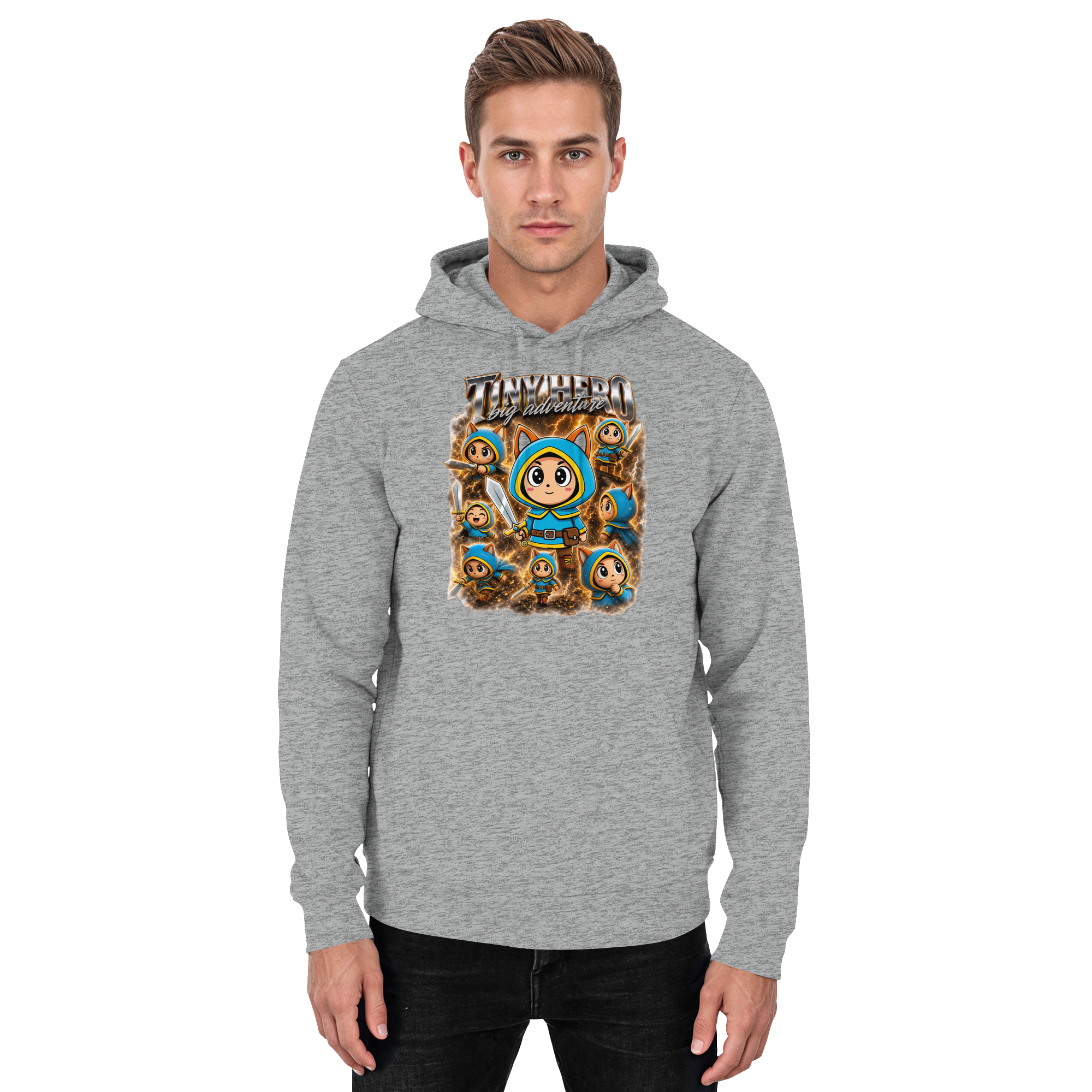 Tiny Hero – Big Adventure - Basic Unisex Hoodie