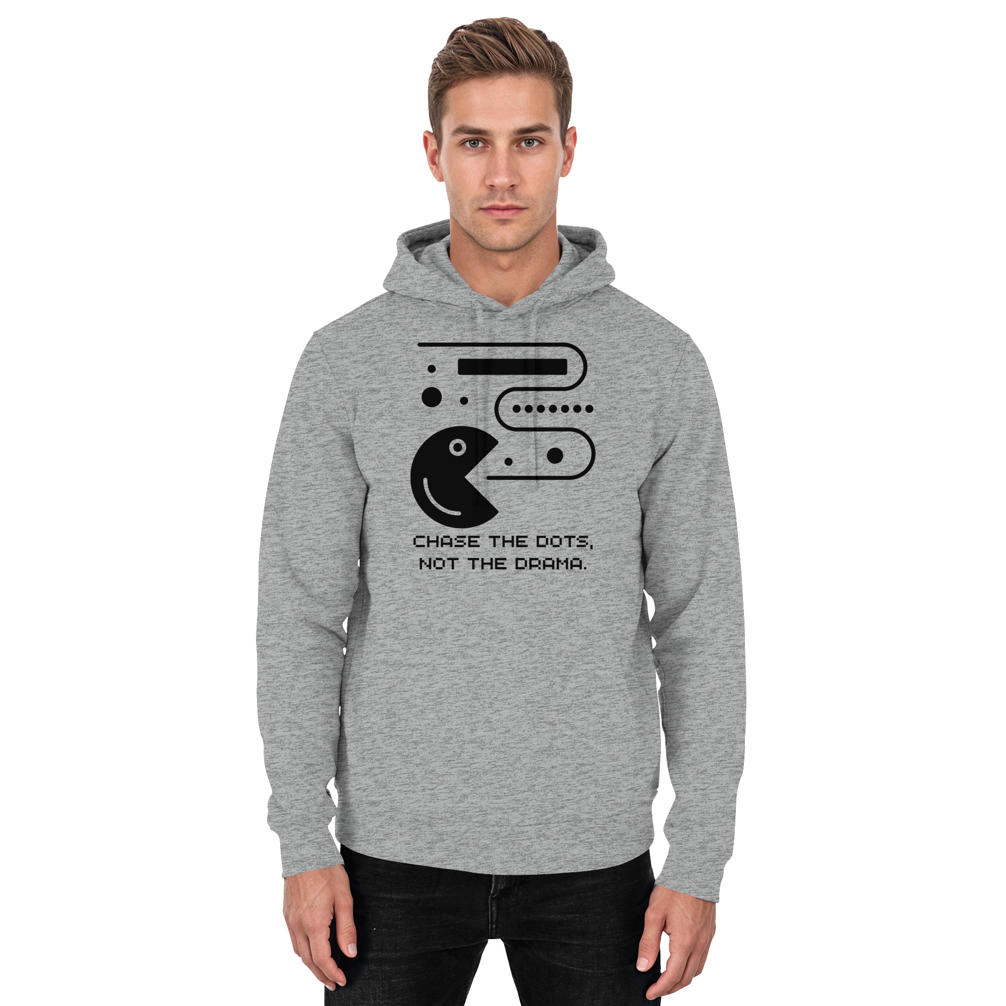 Chase the Dots, Not the Drama - Basic Unisex Hoodie