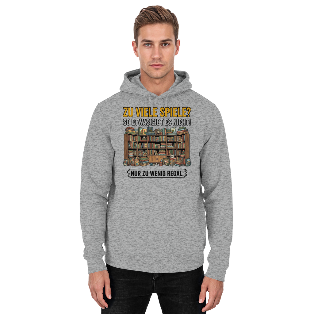 Zu viele Spiele? Zu wenig Regal.  - Basic Unisex Hoodie