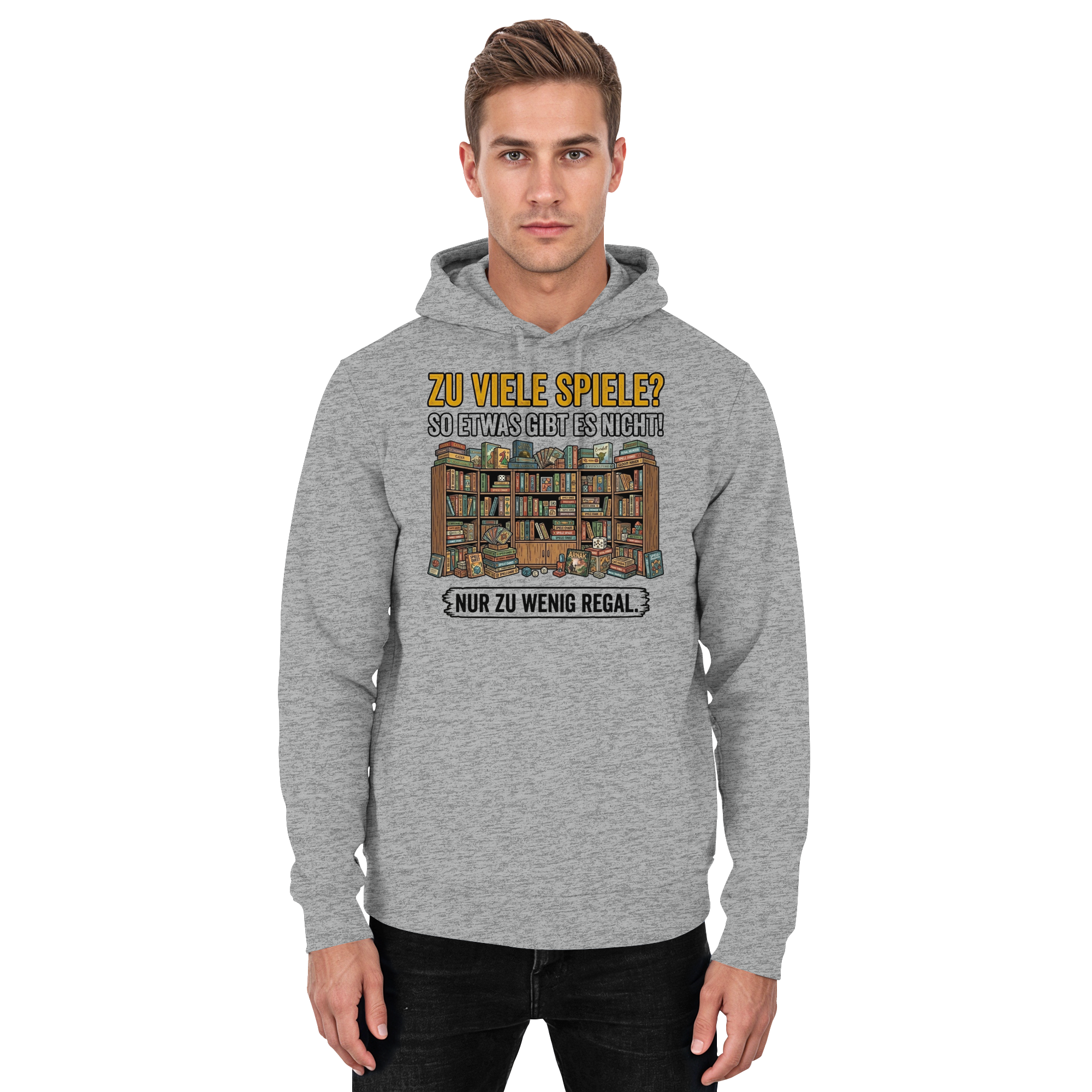 Zu viele Spiele? Zu wenig Regal.  - Basic Unisex Hoodie