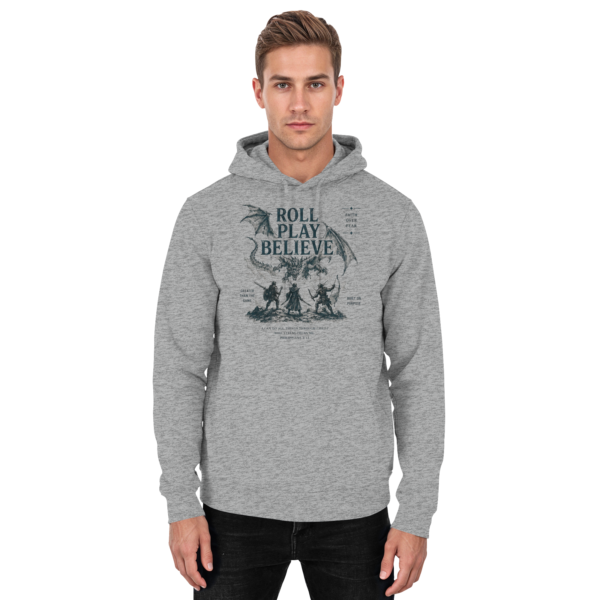 Roll. Play. Believe. - Basic Unisex Hoodie