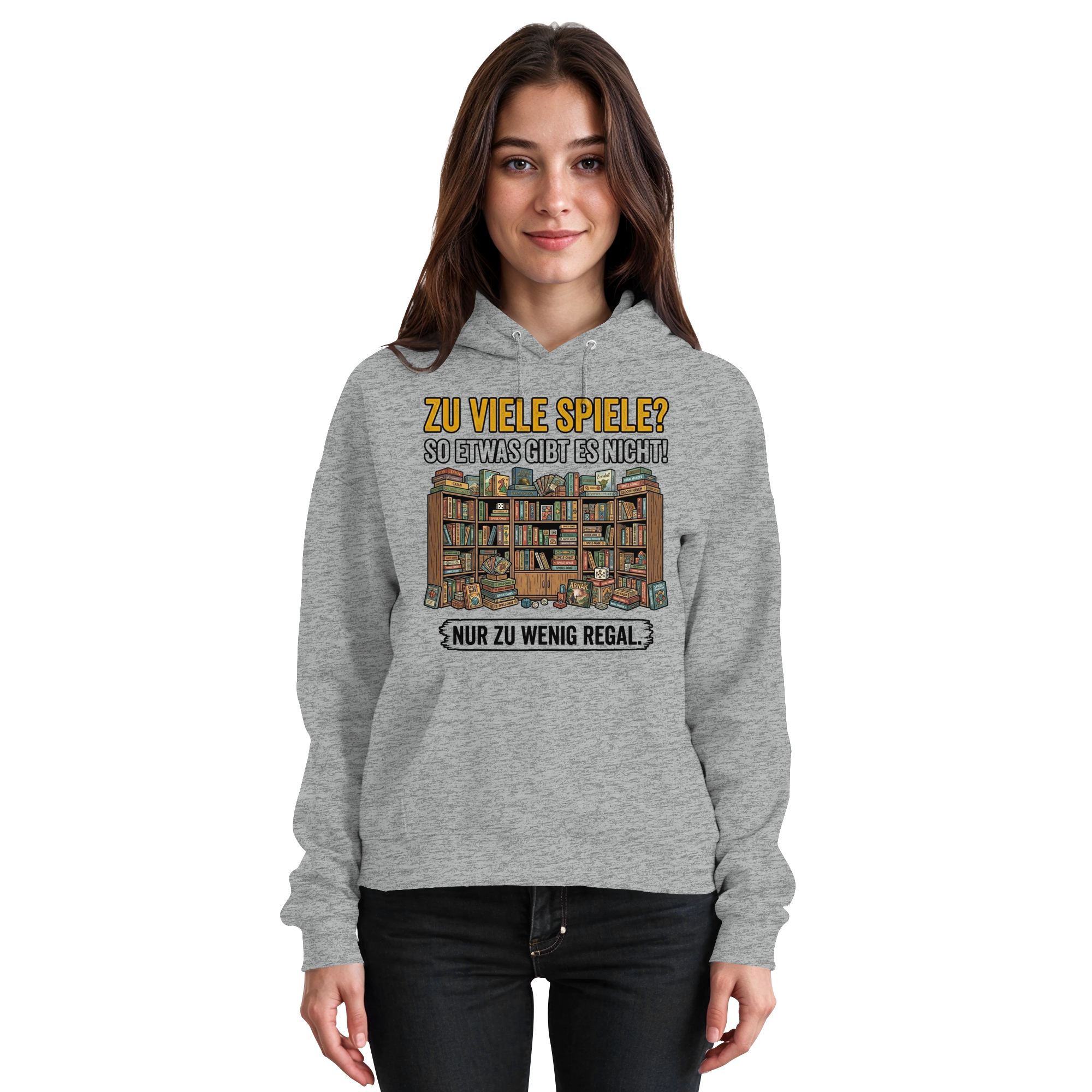 Zu viele Spiele? Zu wenig Regal.  - Basic Unisex Hoodie