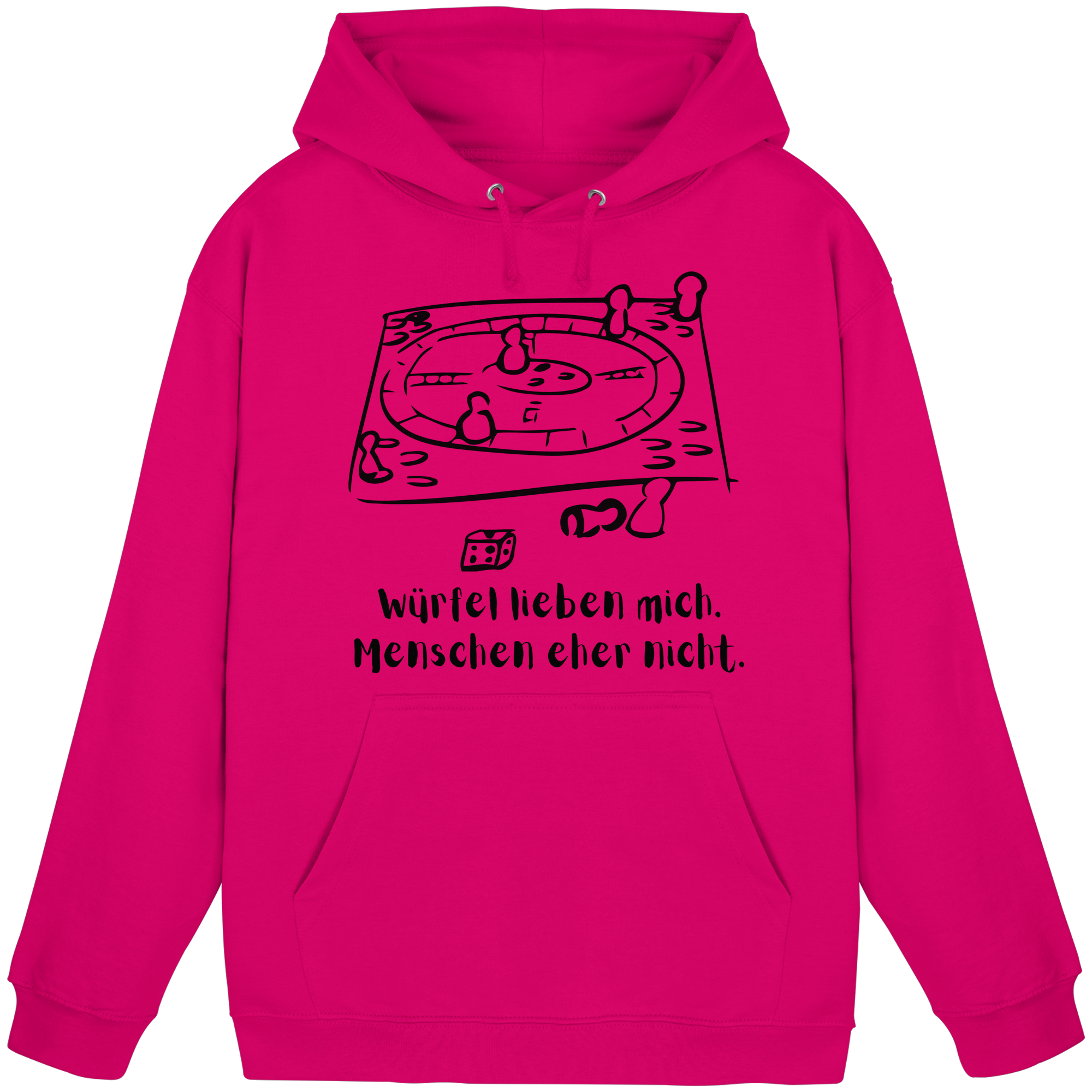 Würfel lieben mich. Menschen eher nicht. - Basic Unisex Hoodie