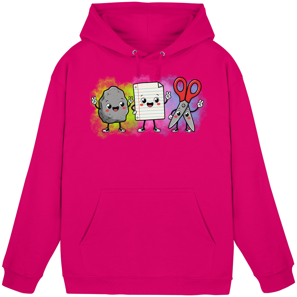 Stein schlägt Schere schlägt Papier! - Basic Unisex Hoodie