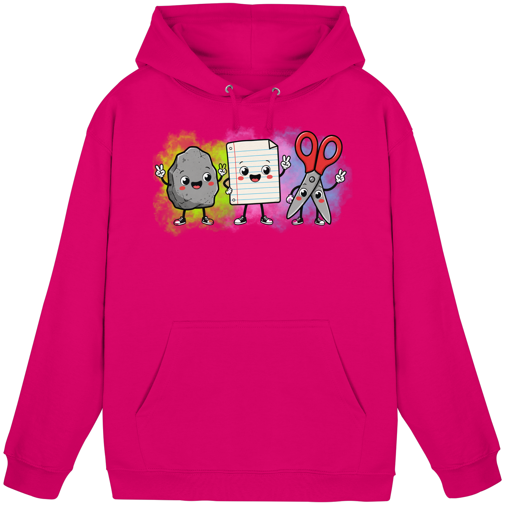 Stein schlägt Schere schlägt Papier! - Basic Unisex Hoodie