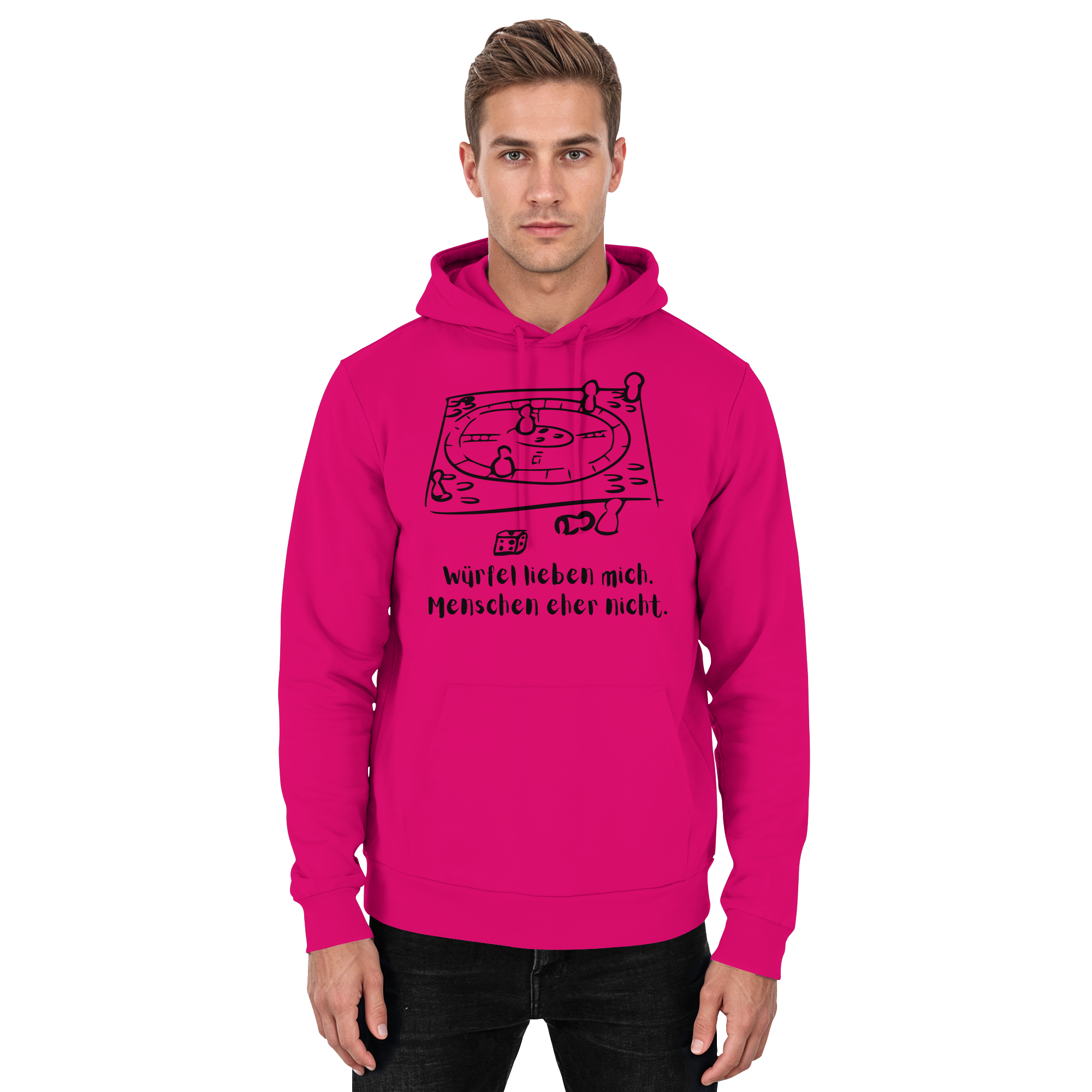 Würfel lieben mich. Menschen eher nicht. - Basic Unisex Hoodie
