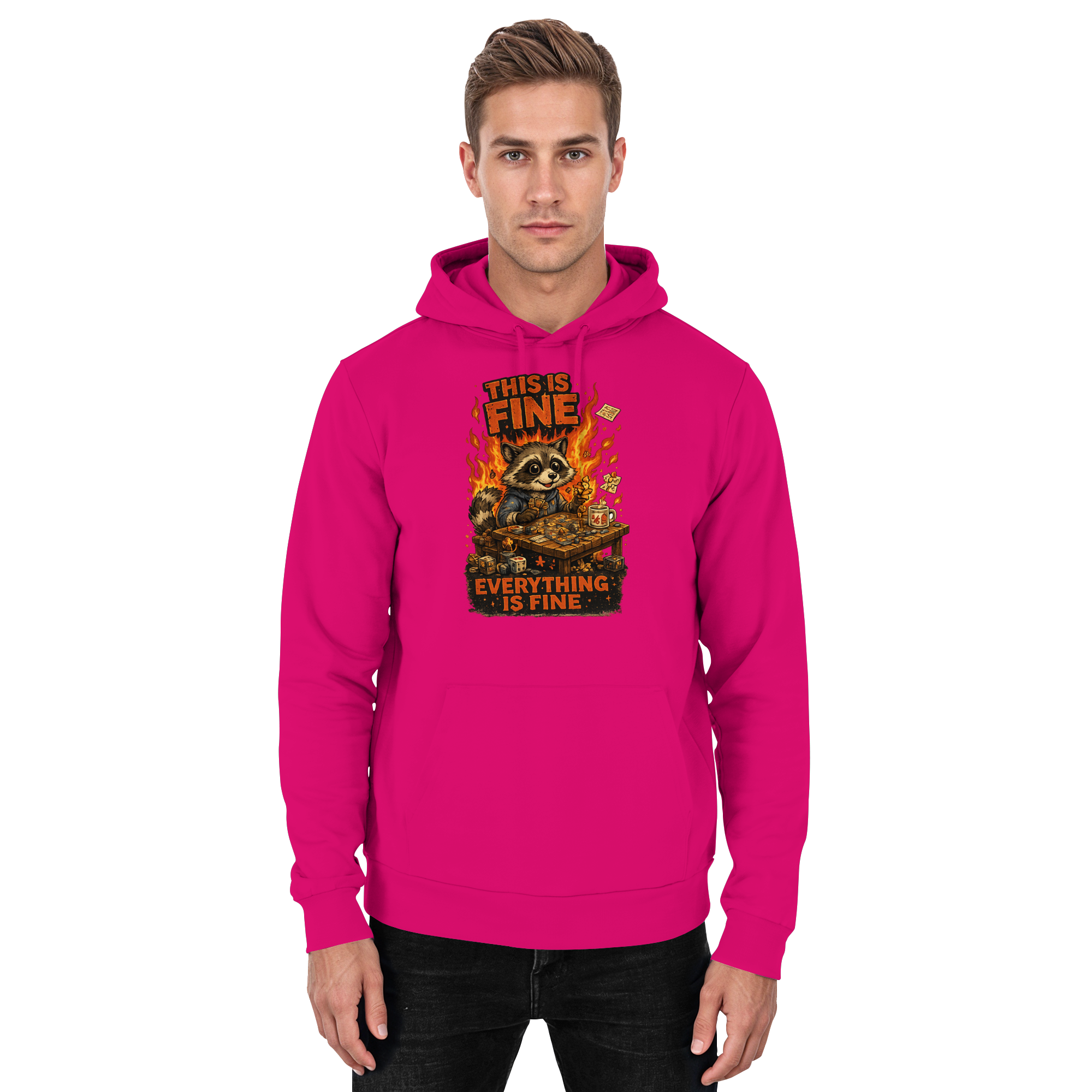 This Is Fine Club! - Basic Unisex Hoodie