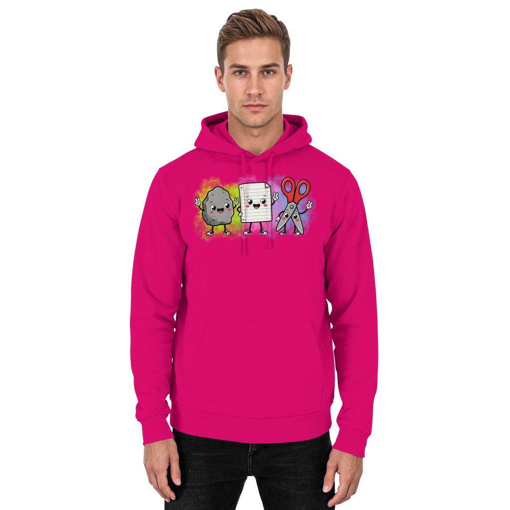 Stein schlägt Schere schlägt Papier! - Basic Unisex Hoodie