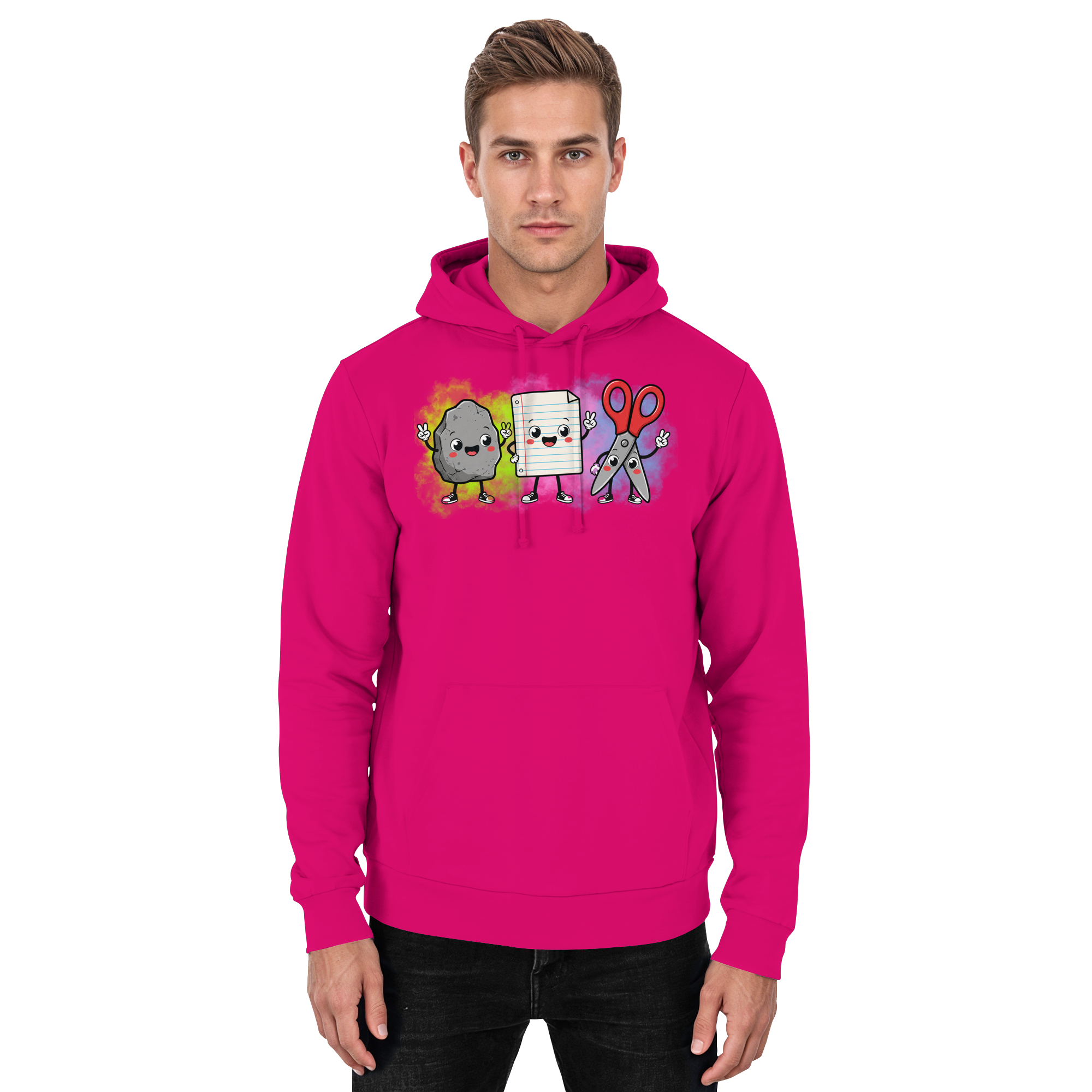 Stein schlägt Schere schlägt Papier! - Basic Unisex Hoodie
