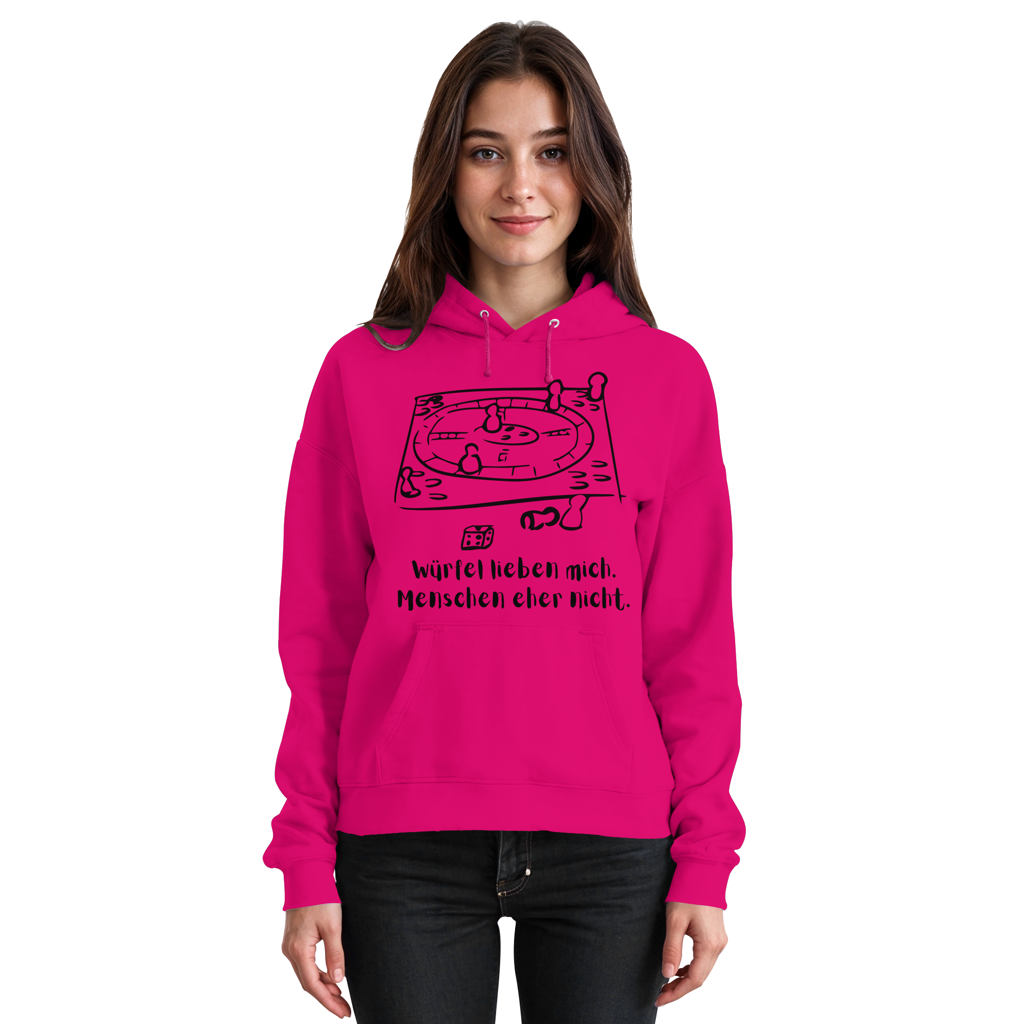 Würfel lieben mich. Menschen eher nicht. - Basic Unisex Hoodie
