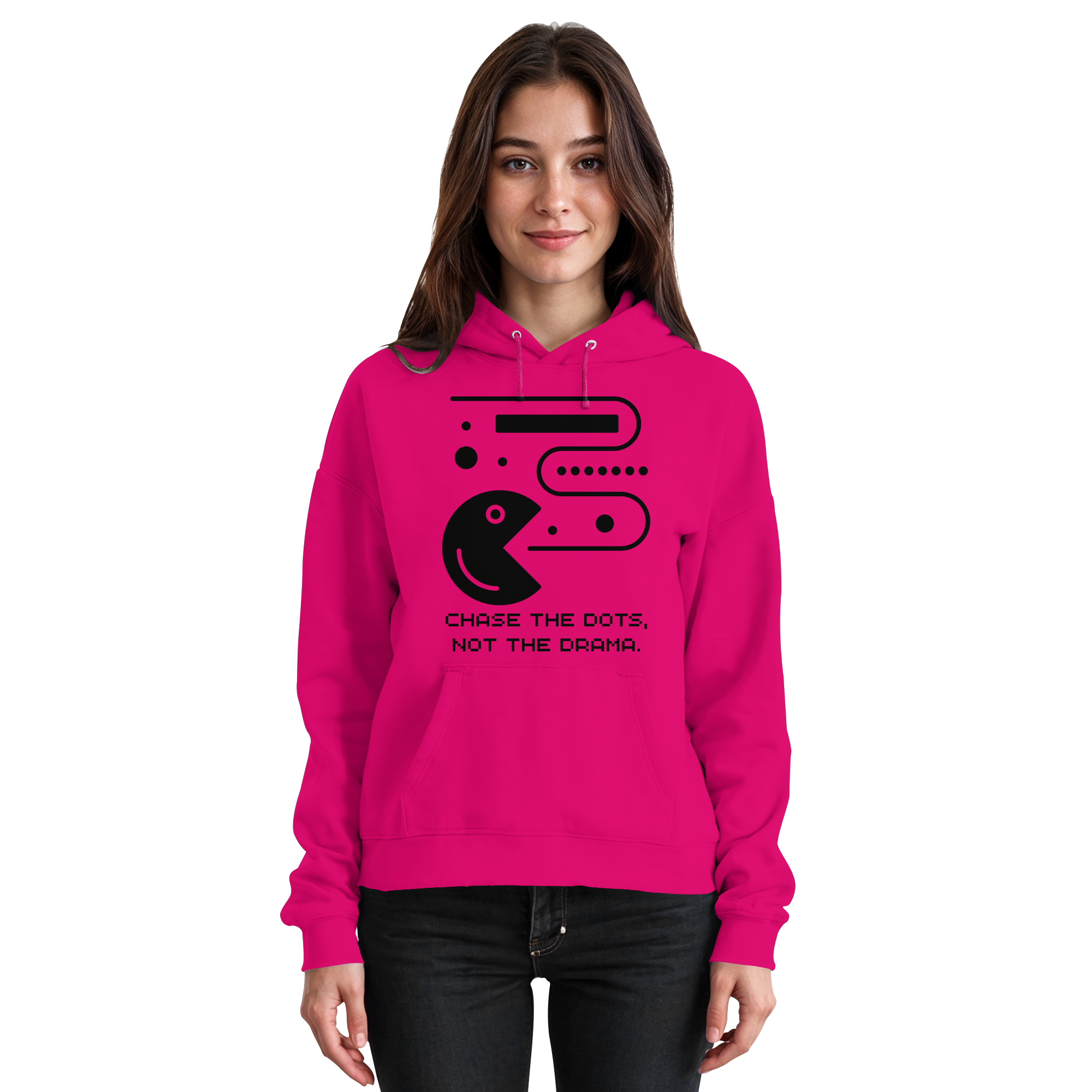 Chase the Dots, Not the Drama - Basic Unisex Hoodie