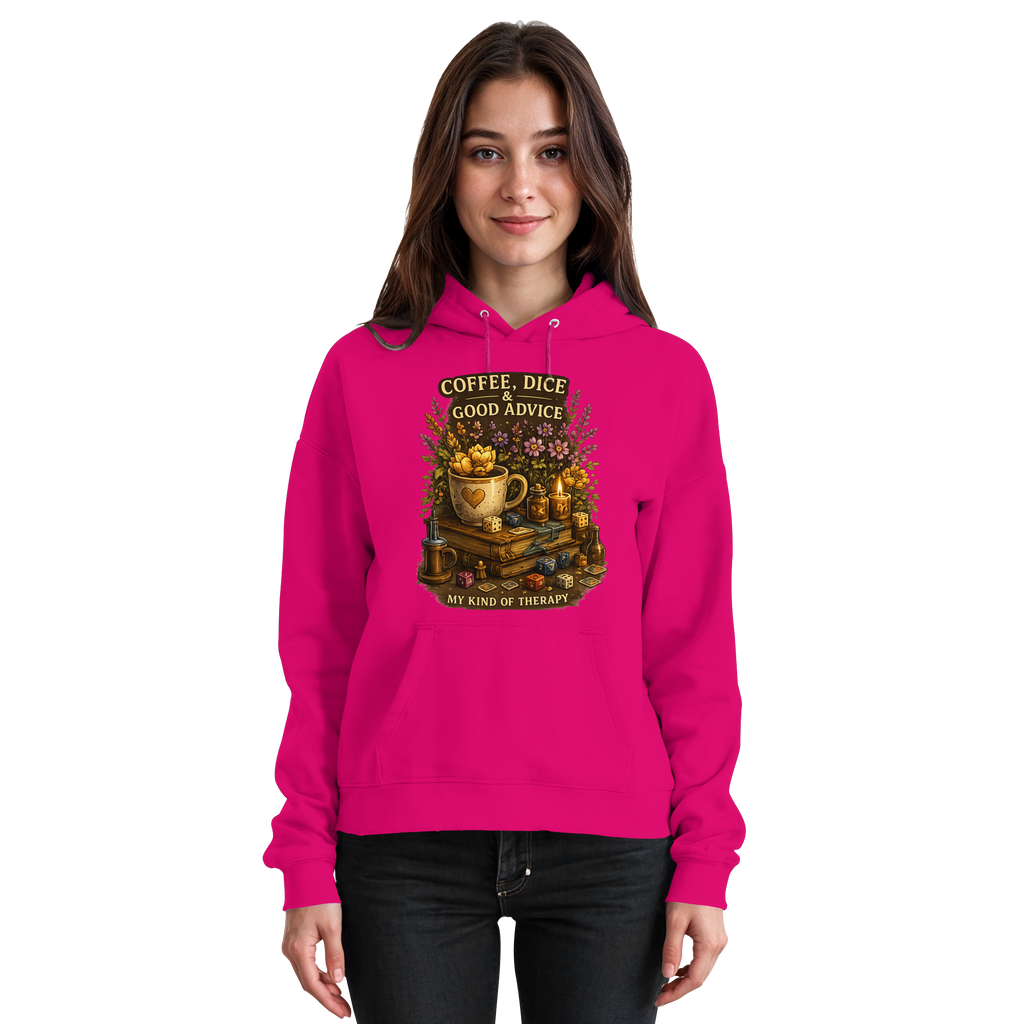 Coffee, Dice & Good Advice - Basic Unisex Hoodie
