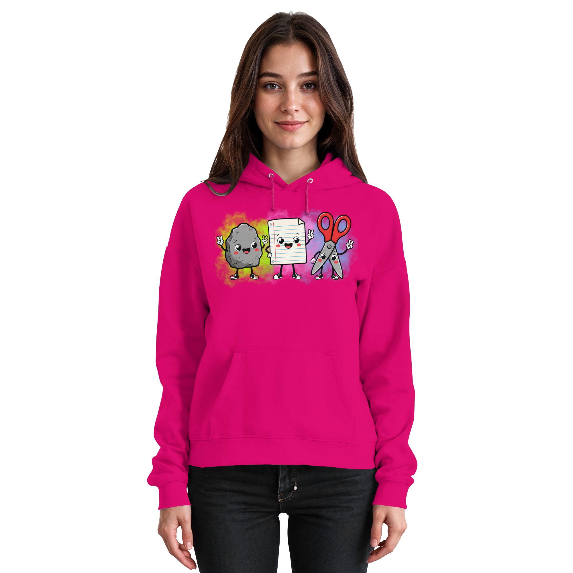 Stein schlägt Schere schlägt Papier! - Basic Unisex Hoodie