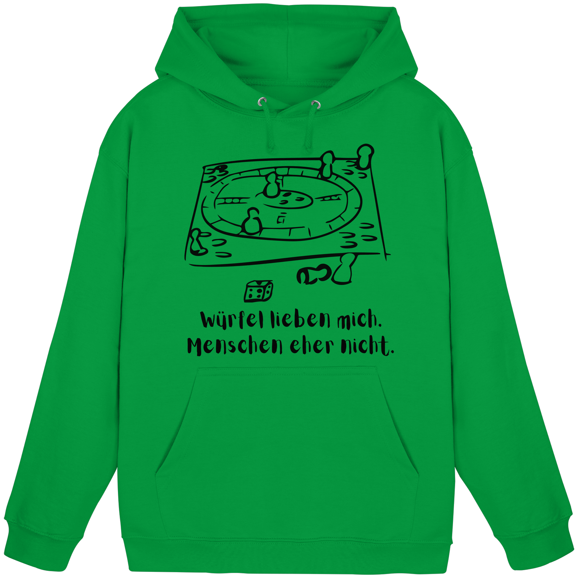 Würfel lieben mich. Menschen eher nicht. - Basic Unisex Hoodie