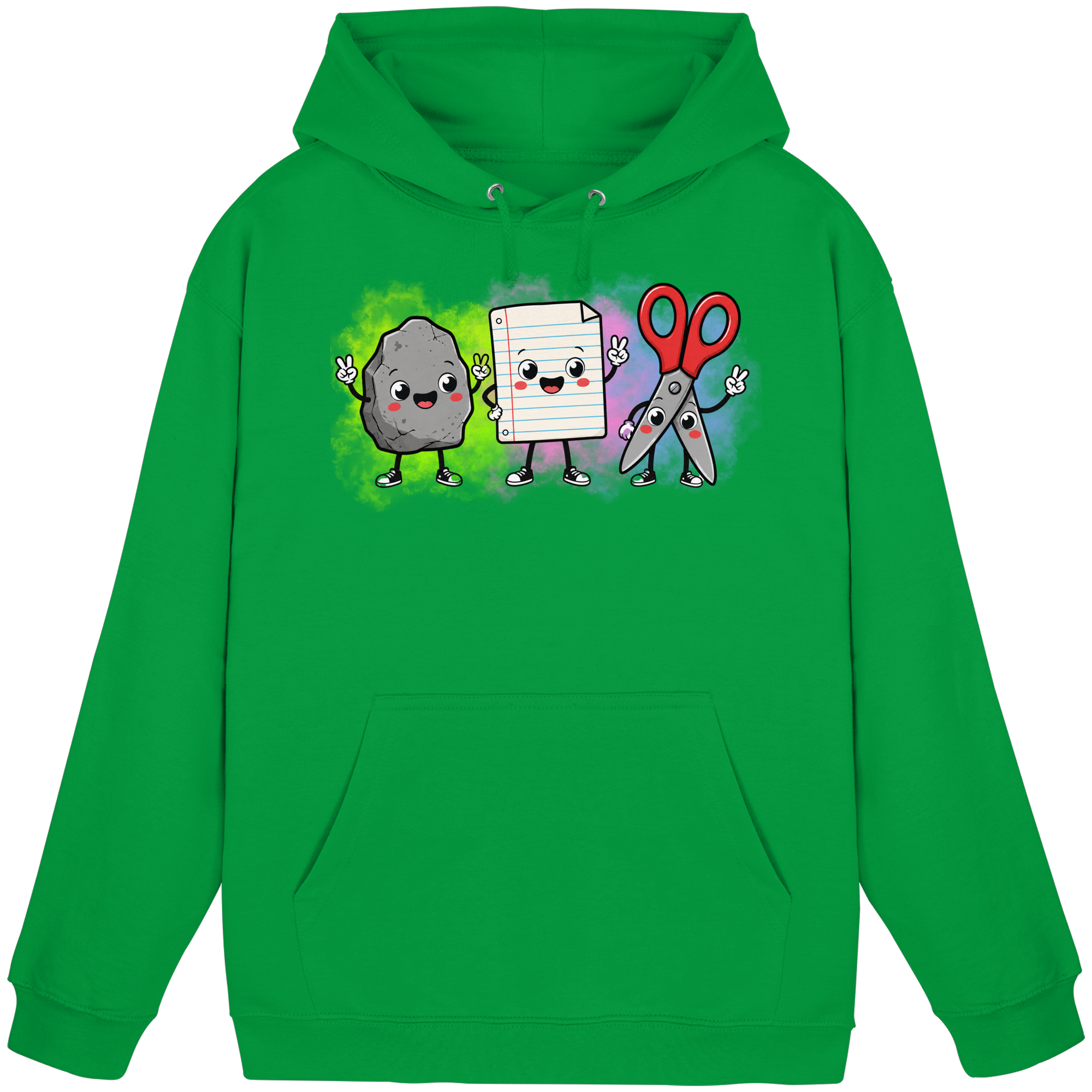Stein schlägt Schere schlägt Papier! - Basic Unisex Hoodie