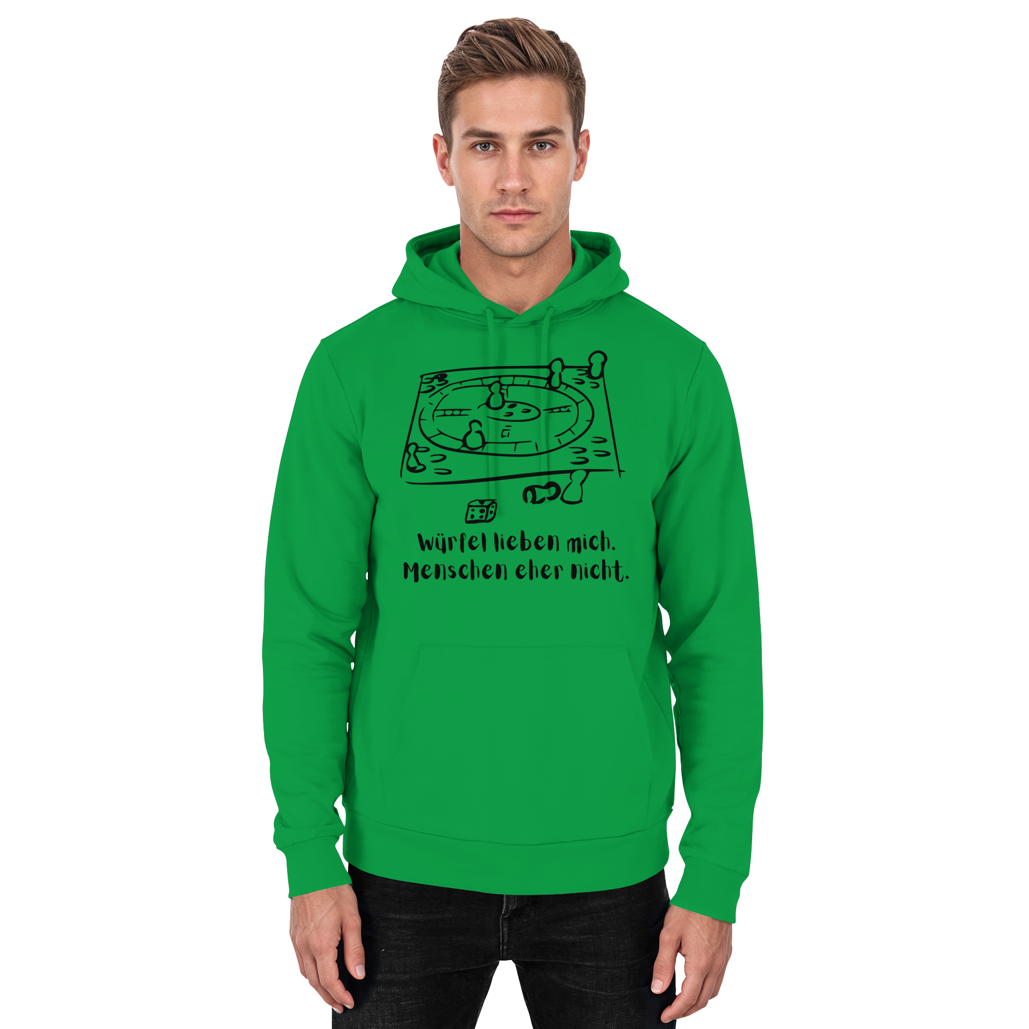 Würfel lieben mich. Menschen eher nicht. - Basic Unisex Hoodie