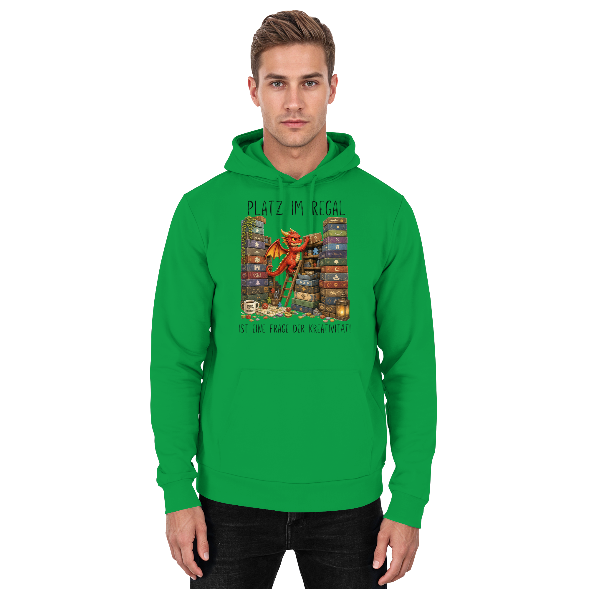 Platz im Regal ist eine Frage der Kreativität. - Basic Unisex Hoodie