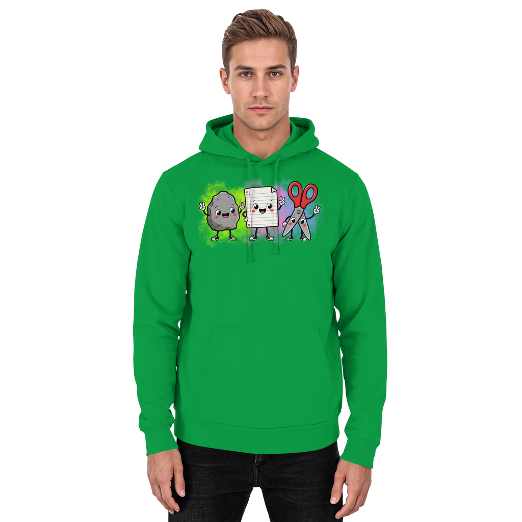 Stein schlägt Schere schlägt Papier! - Basic Unisex Hoodie