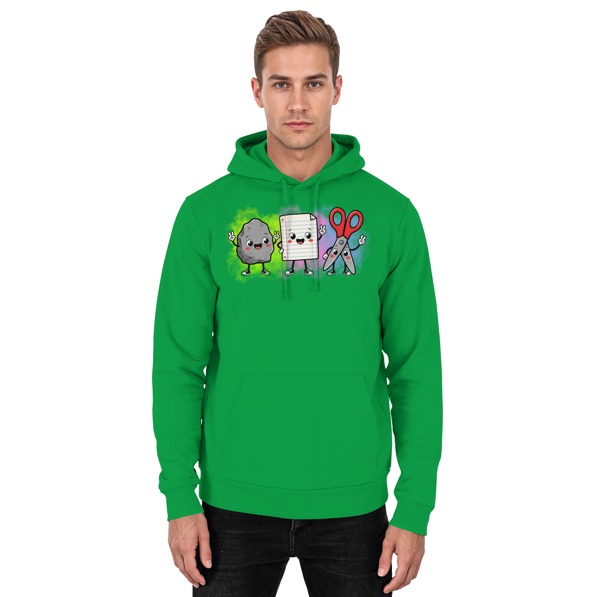 Stein schlägt Schere schlägt Papier! - Basic Unisex Hoodie