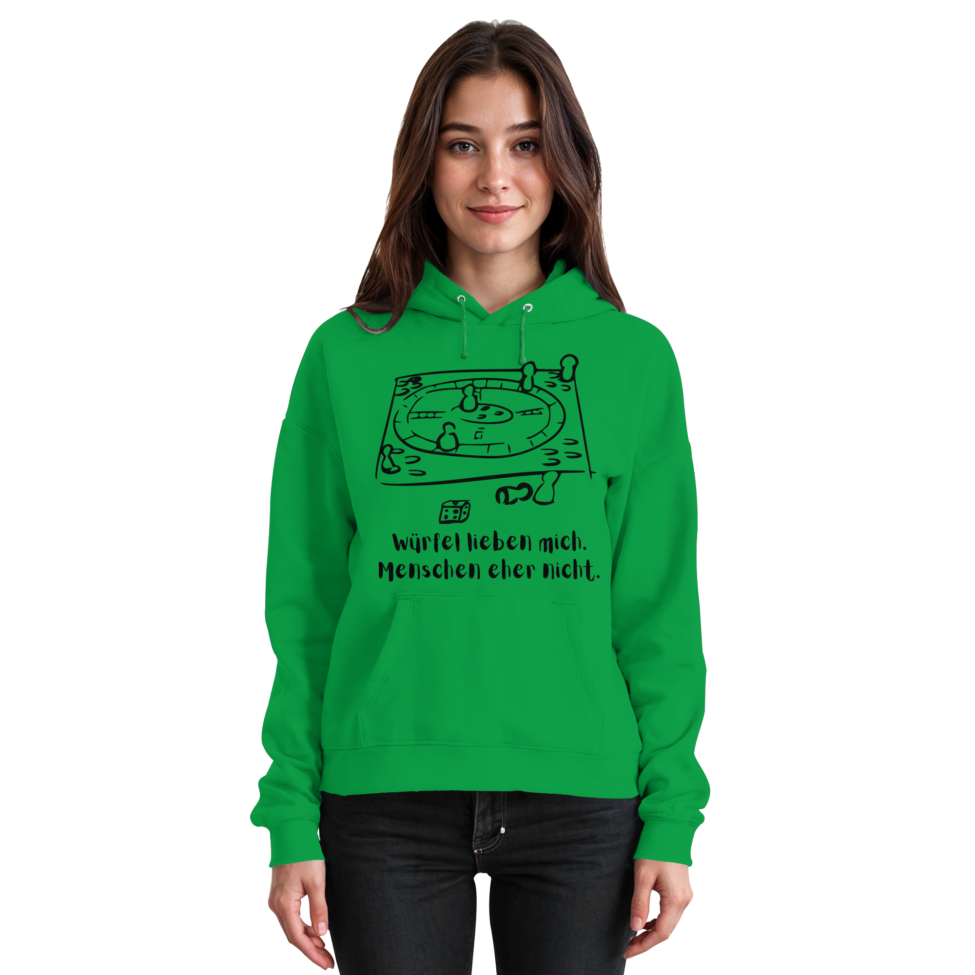 Würfel lieben mich. Menschen eher nicht. - Basic Unisex Hoodie