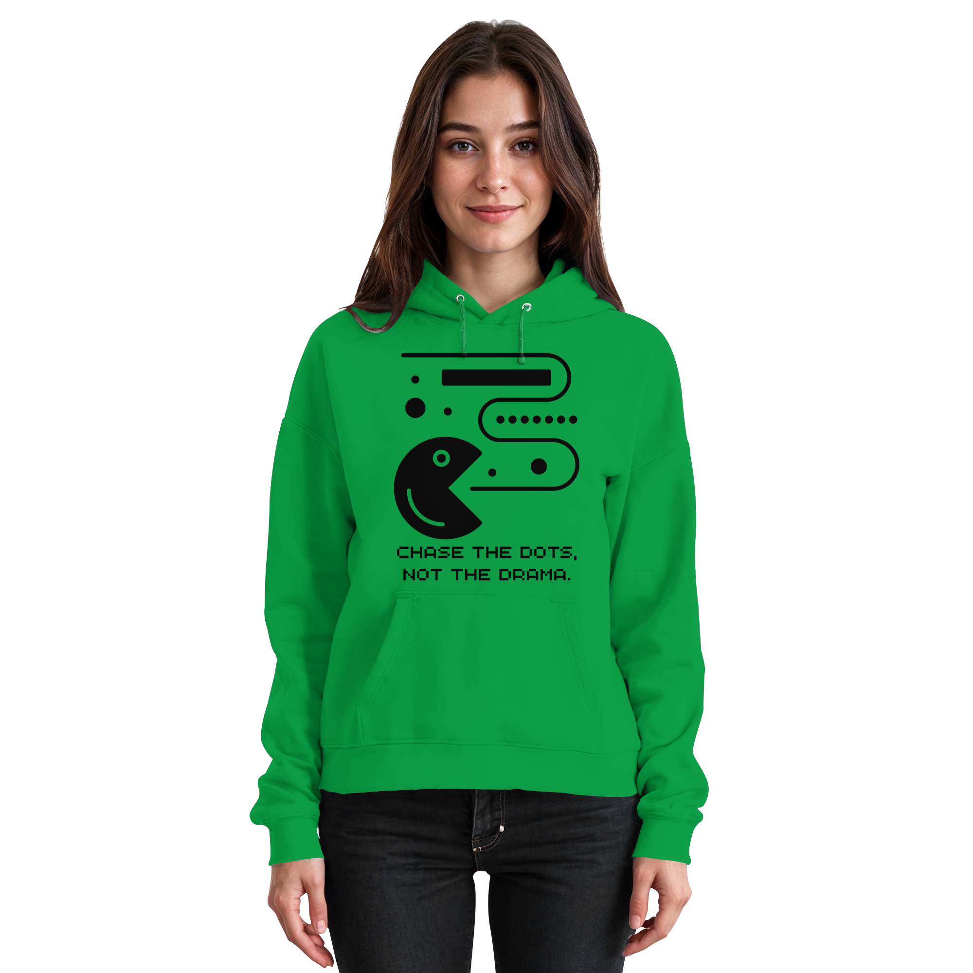 Chase the Dots, Not the Drama - Basic Unisex Hoodie