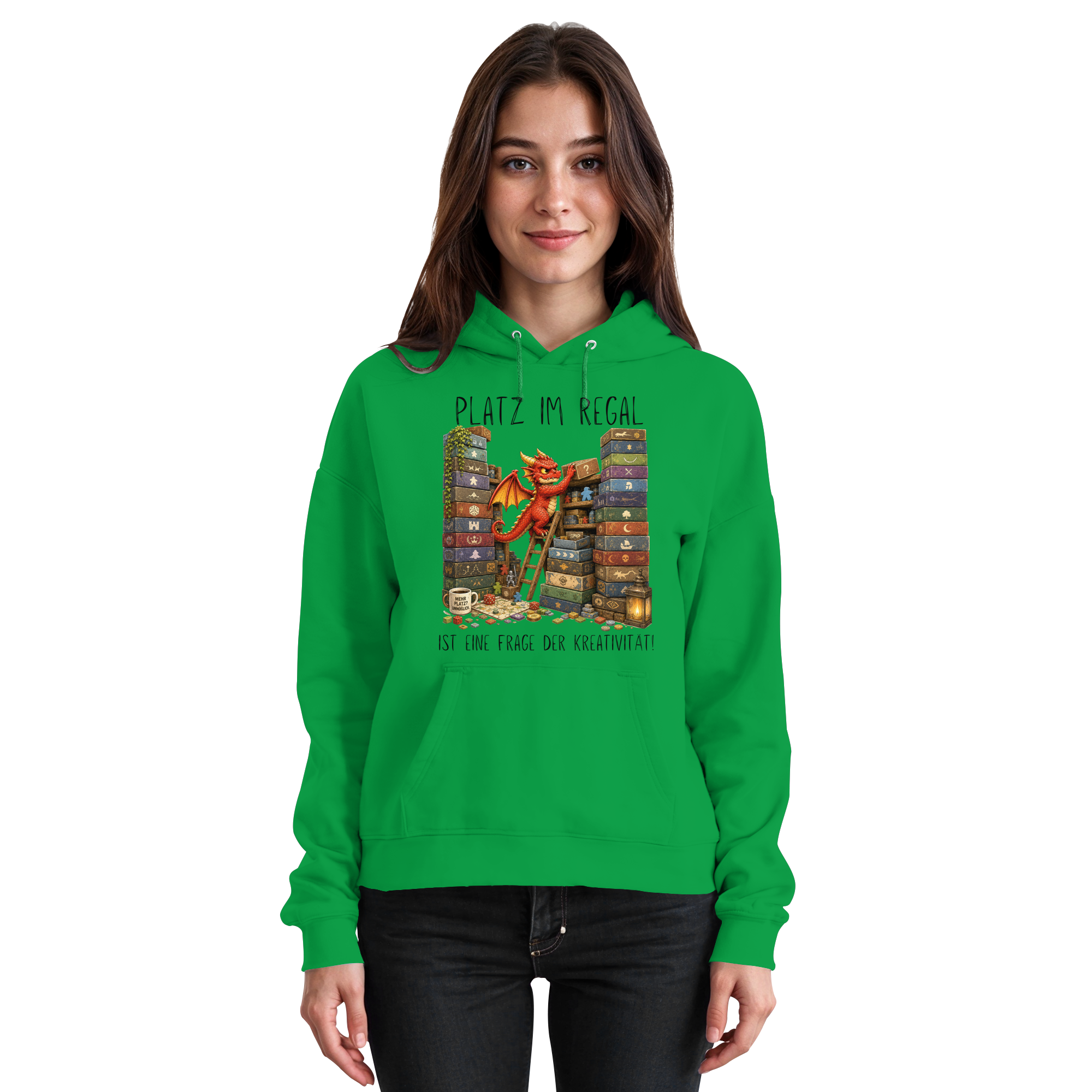 Platz im Regal ist eine Frage der Kreativität. - Basic Unisex Hoodie