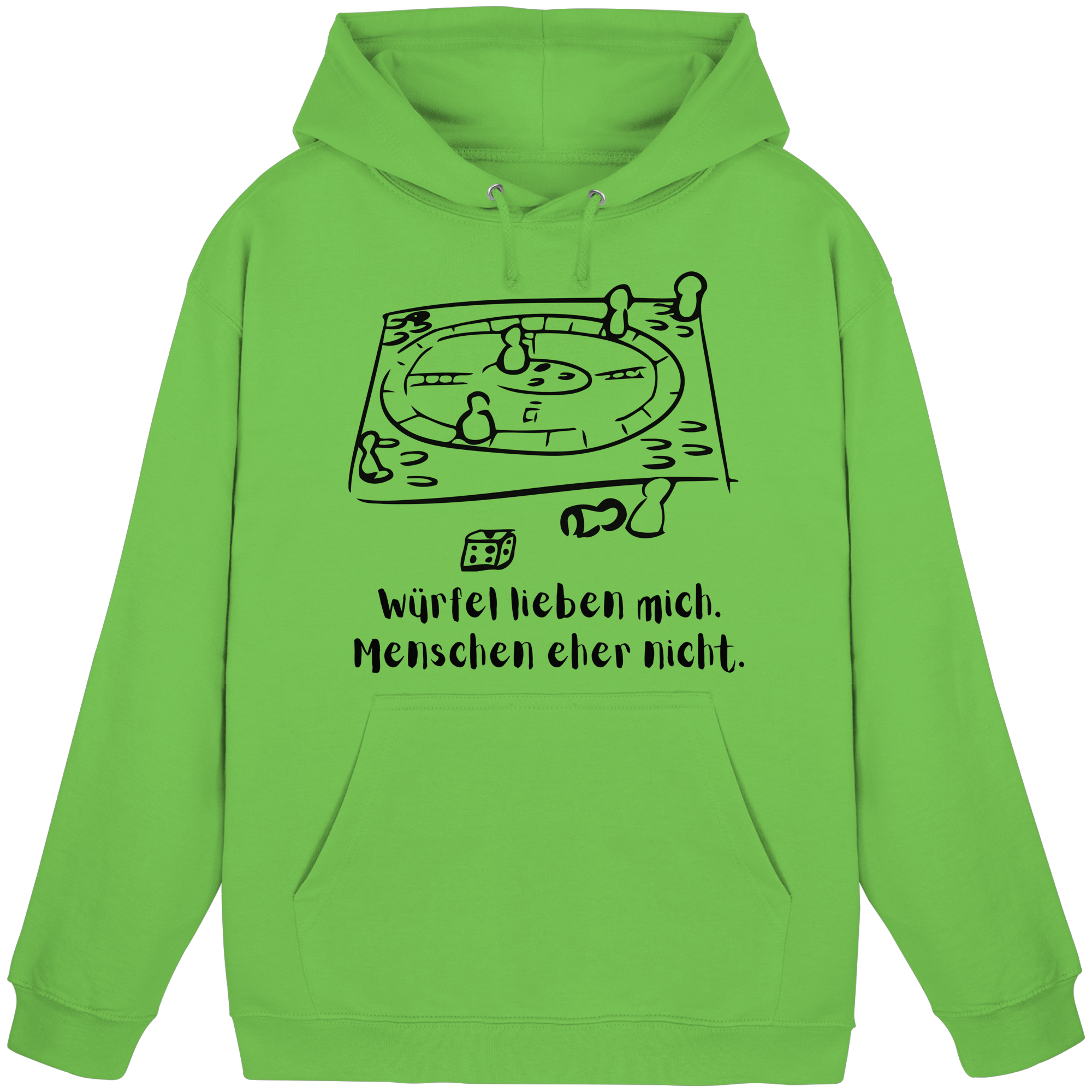 Würfel lieben mich. Menschen eher nicht. - Basic Unisex Hoodie