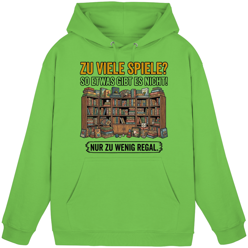 Zu viele Spiele? Zu wenig Regal.  - Basic Unisex Hoodie